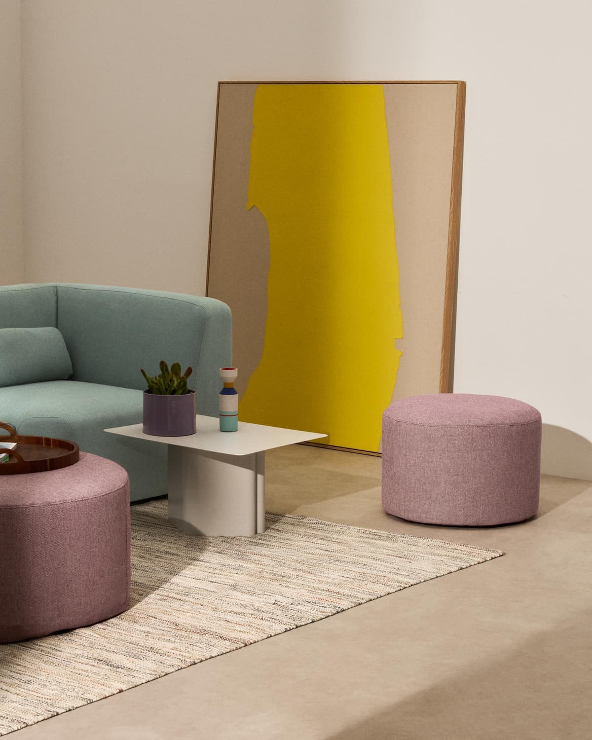 Kave Home Arvin Salontafel 70x52 Grijs thumbnail 4