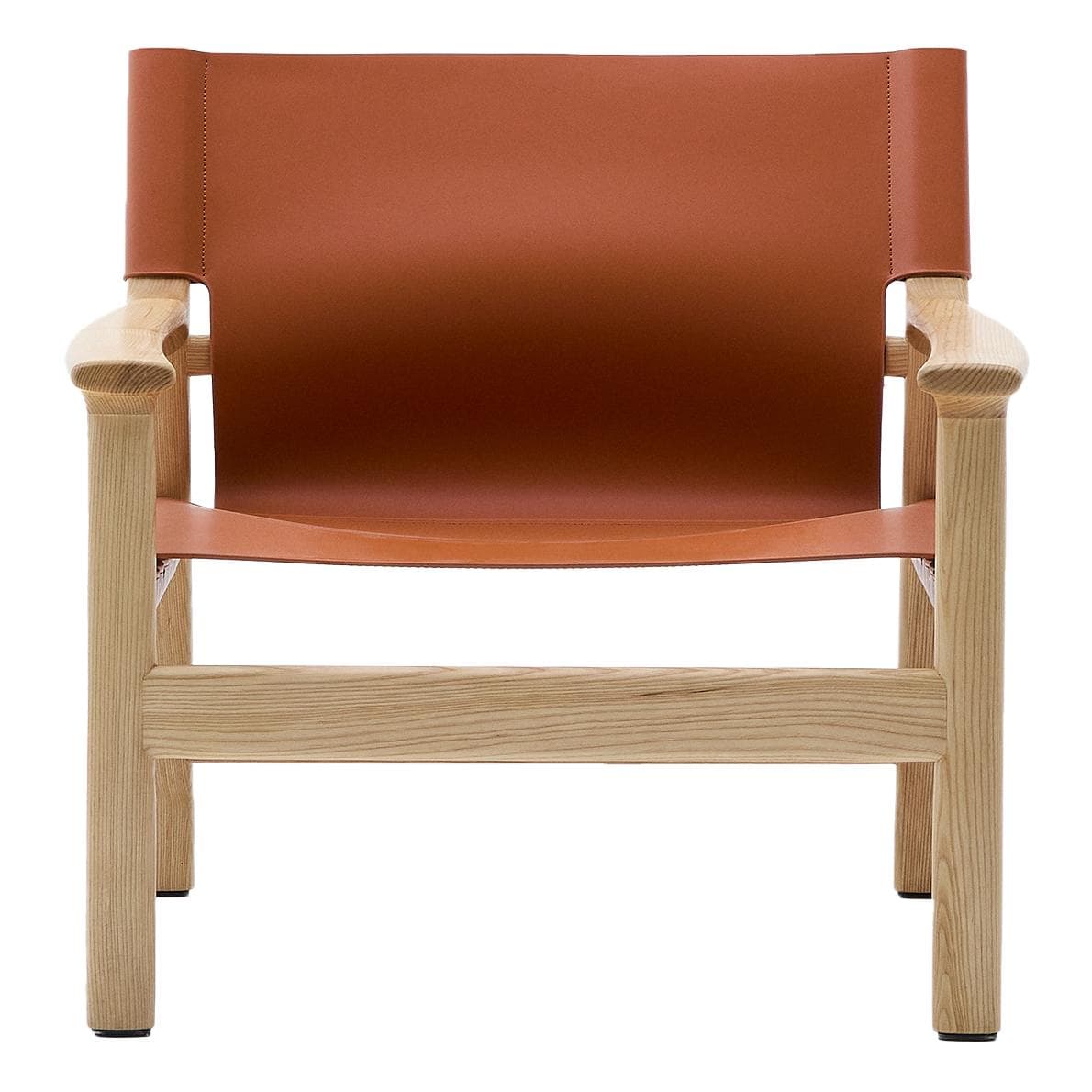 Kave Home Jan Fauteuil Naturel Lichtbruin Gerecycled Leer
