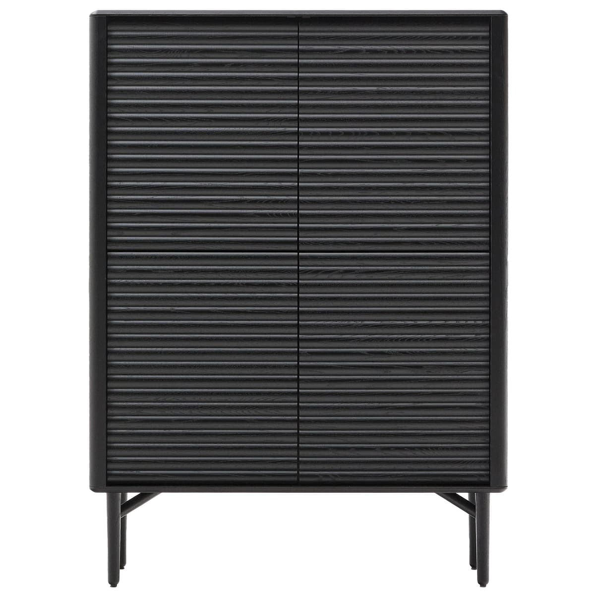 Kave Home Lenon Opbergkast 104,5x144 Zwart