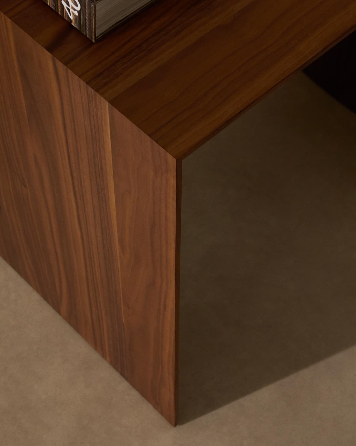 Kave Home Litto Bijzettafel 55x40 Walnoot thumbnail 3