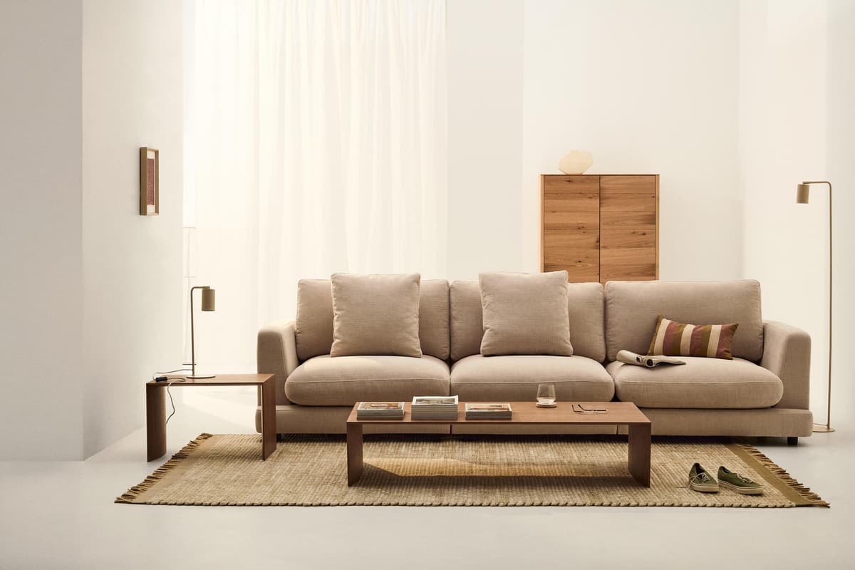 Kave Home Litto Bijzettafel 55x40 Walnoot thumbnail 2