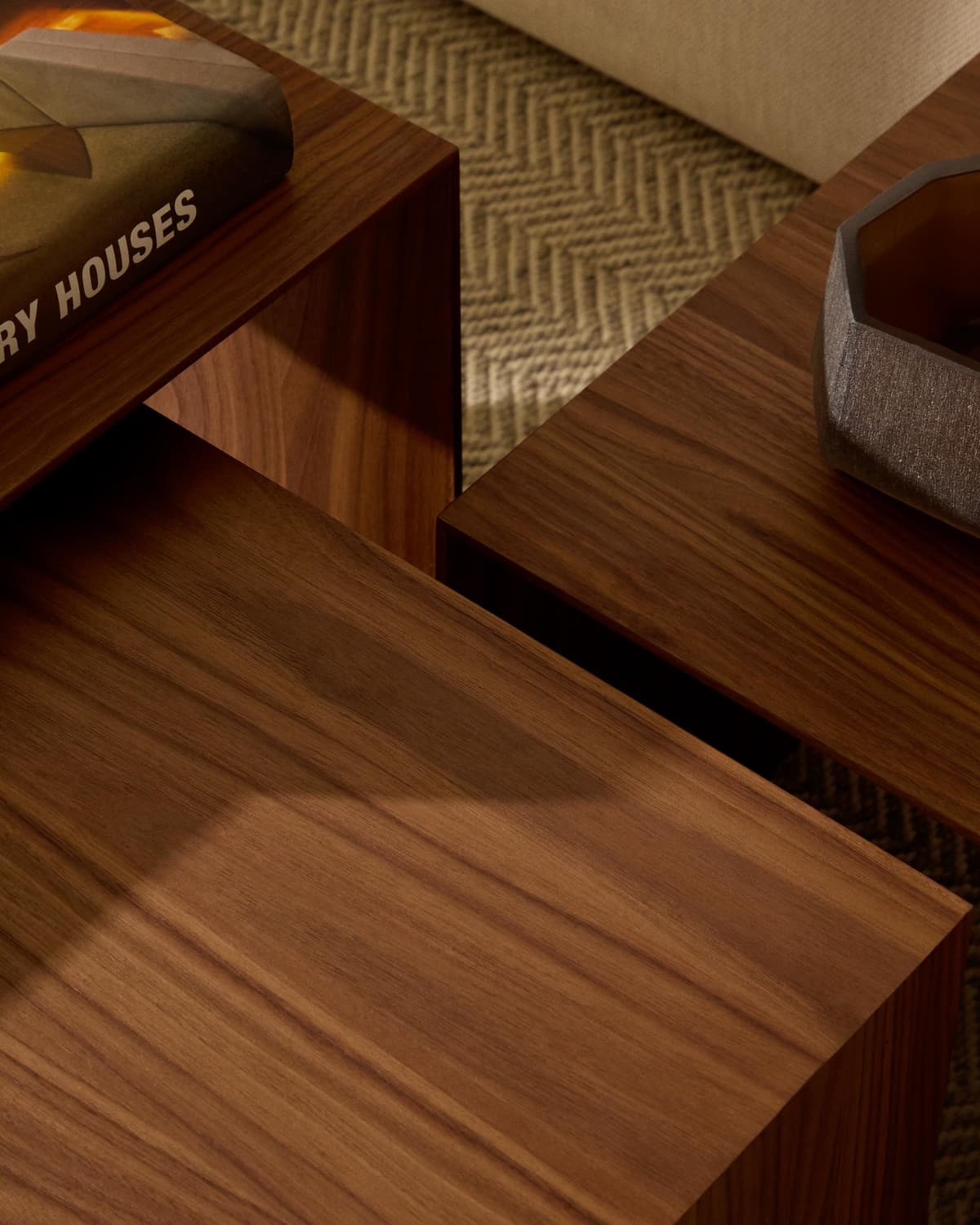 Kave Home Litto Bijzettafel Set Van 3 Walnoot thumbnail 4