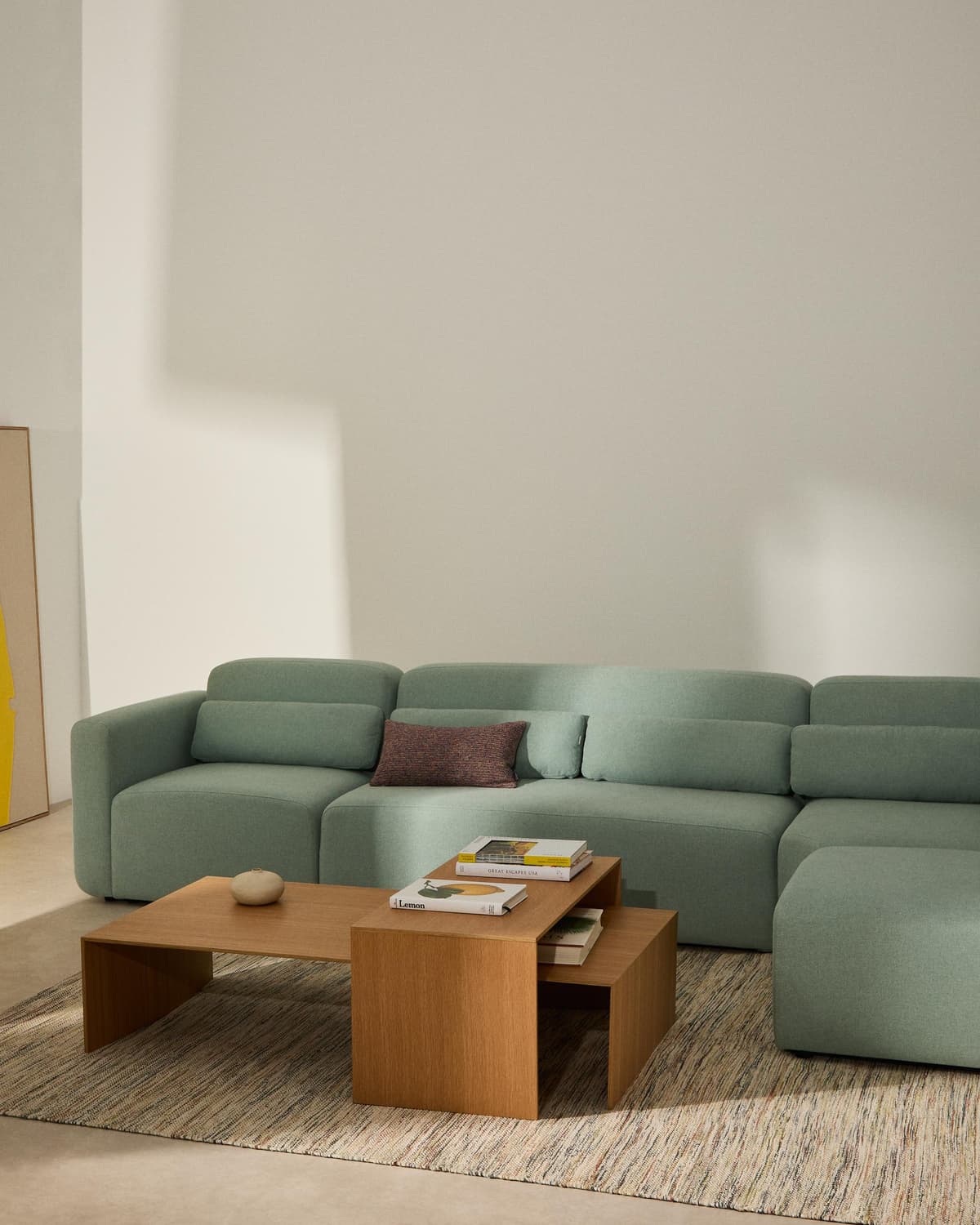 Kave Home Litto Salontafel 90x45 Eiken thumbnail 2