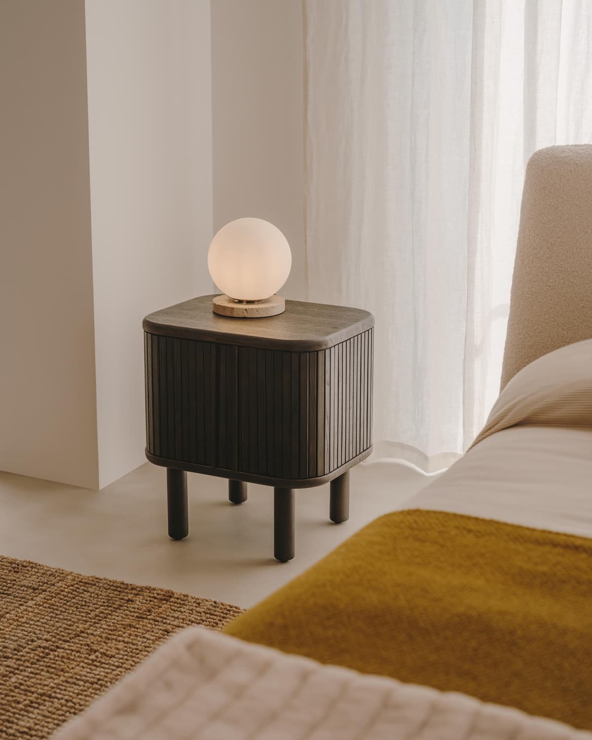 Kave Home Mailen Nachtkast 50x55 Naturel thumbnail 2