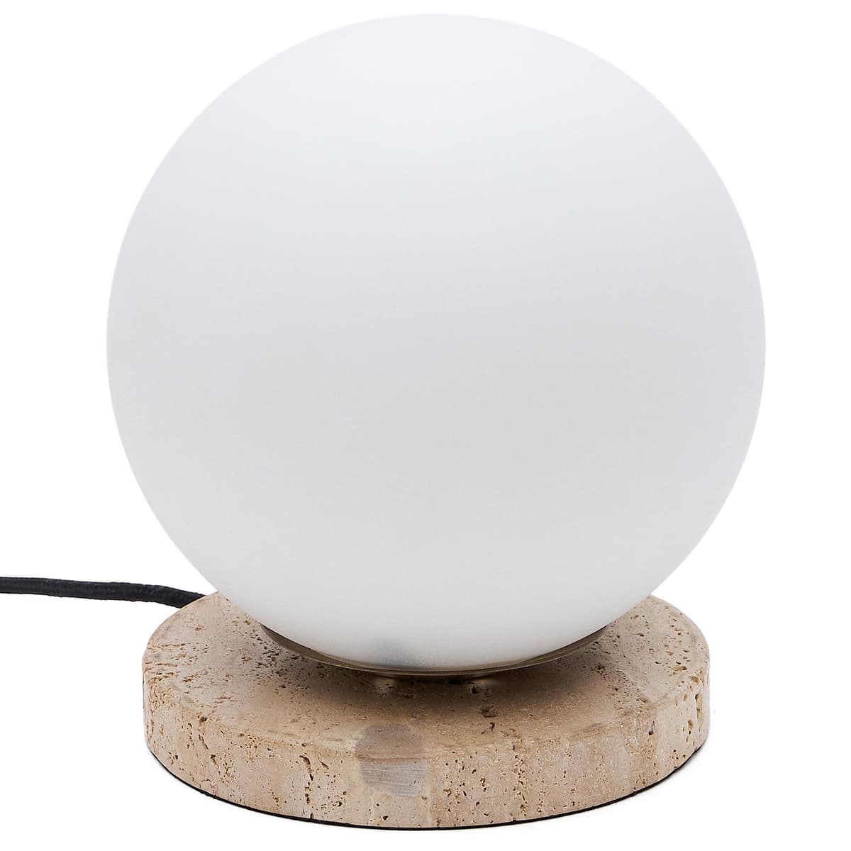 Kave Home Malachi Tafellamp Travertijnsteen