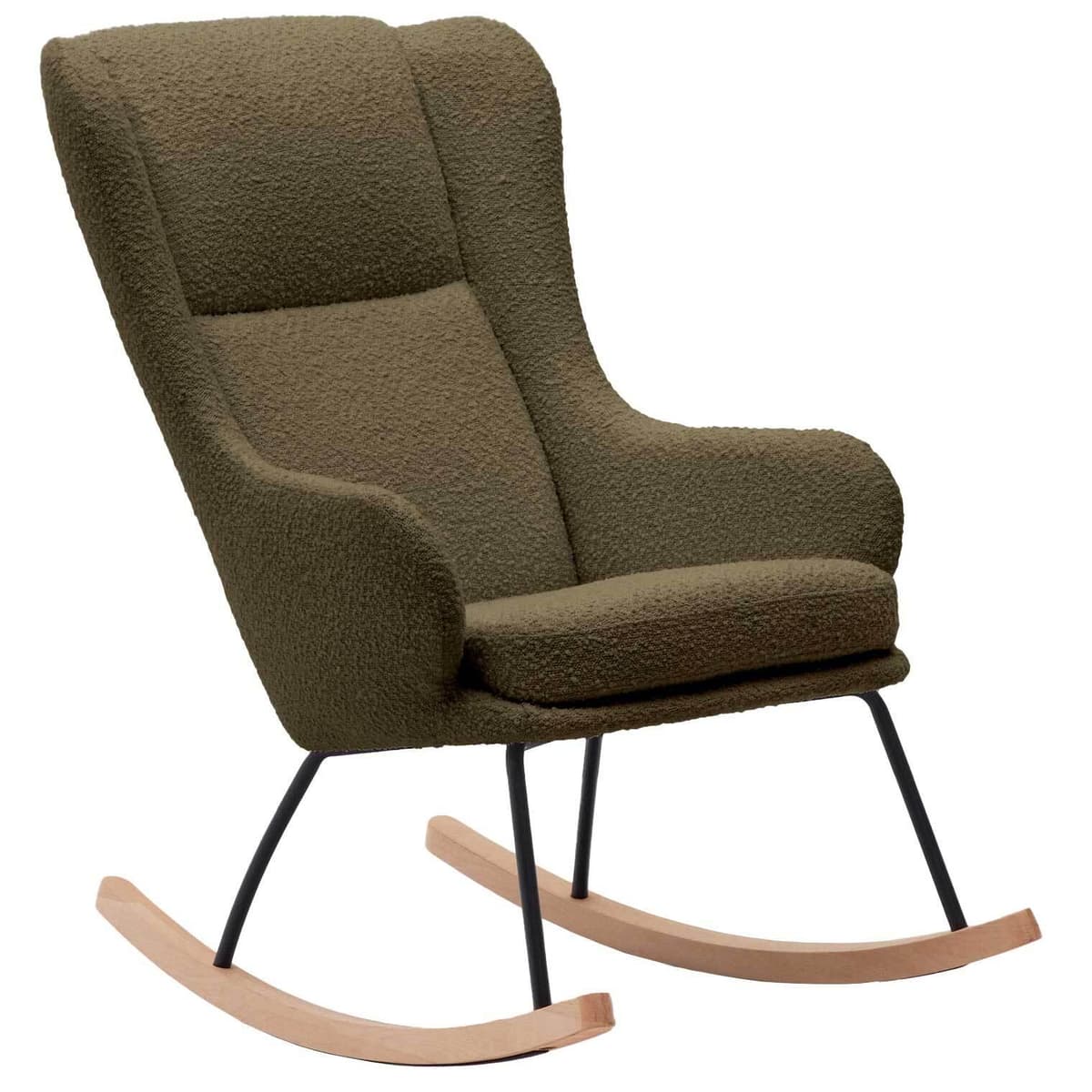 Kave Home Maustin Schommelstoel Donkergroen