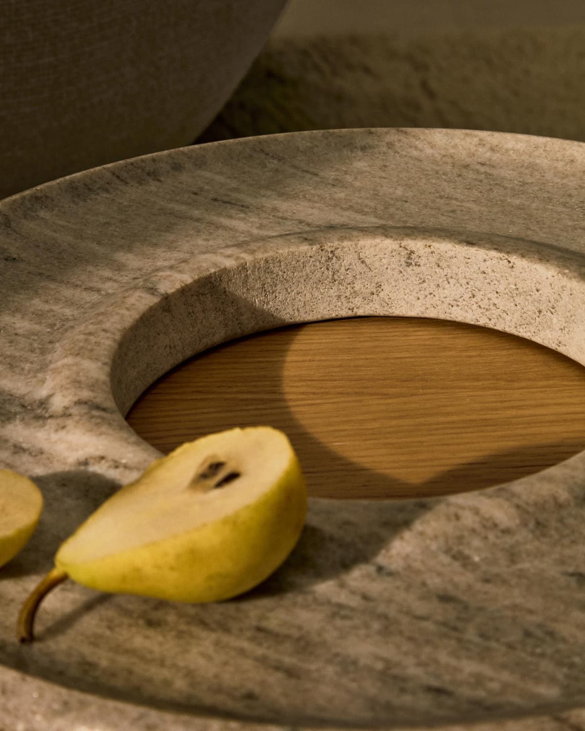 Kave Home Morel Serveerschaal Rond Beige thumbnail 3