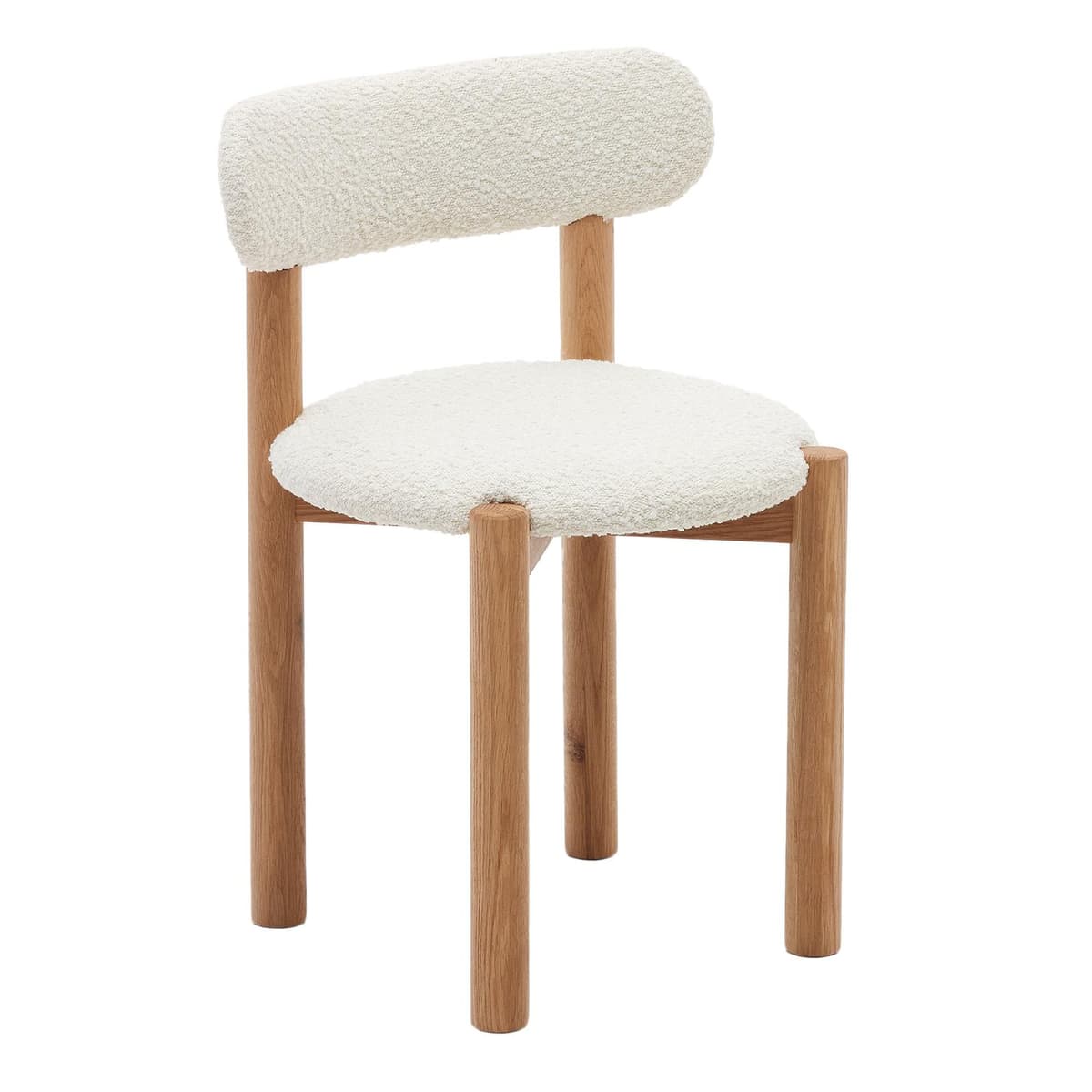 Kave Home Nebai Eetkamerstoel Naturel Eiken