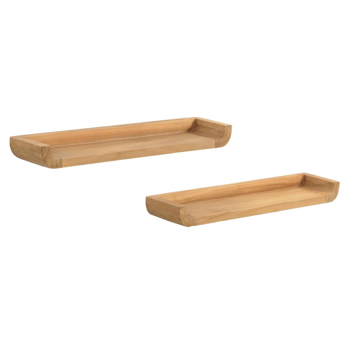 Kave Home Shamel Wandplanken 50 Set Van 2 Naturel