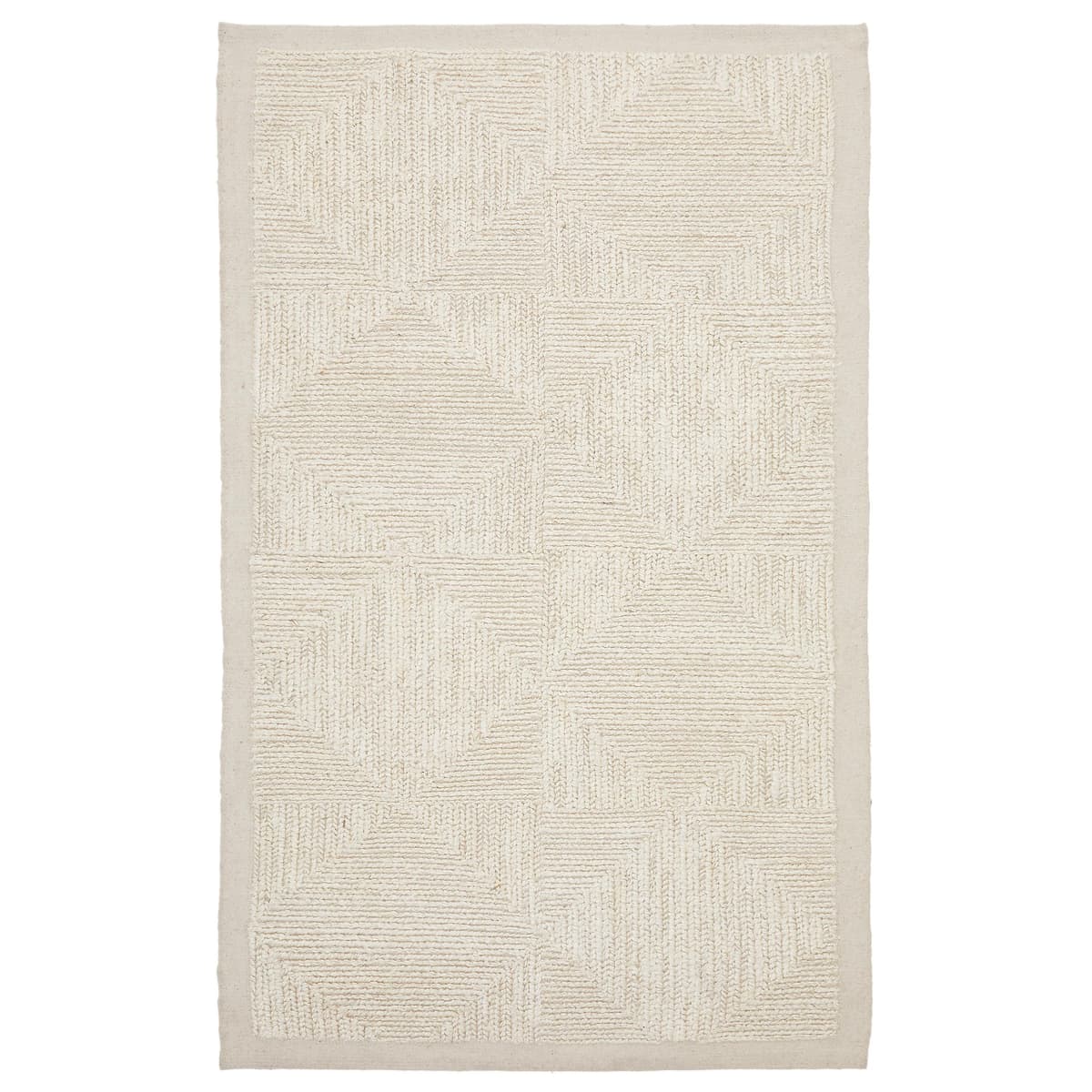 Kave Home Sicali Vloerkleed 230x160 Wit Jute