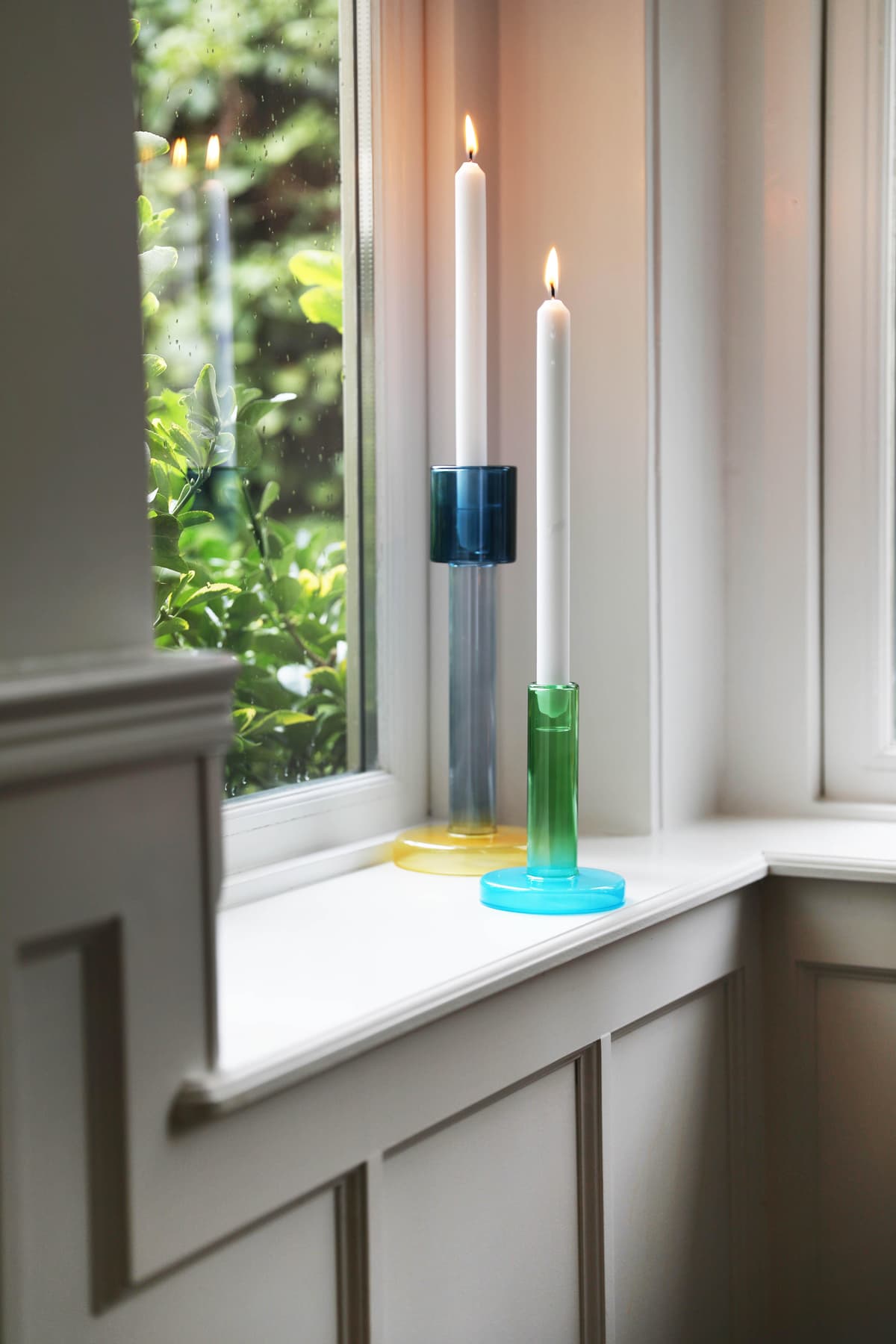 &klevering Bole Kandelaar M Blue/Green thumbnail 3