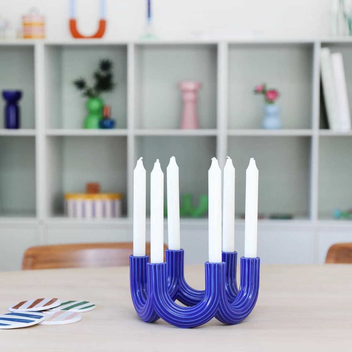 &klevering Churros Kandelaar Large Roze thumbnail 2