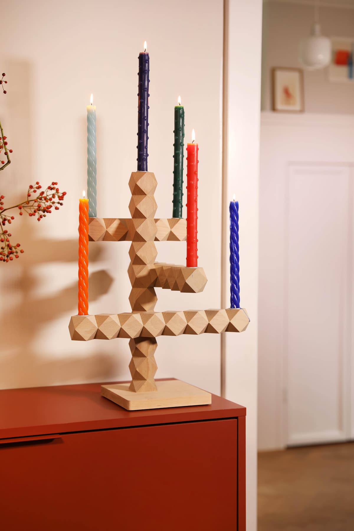 &klevering Clean Cut Kandelaar 7 Naturel thumbnail 2