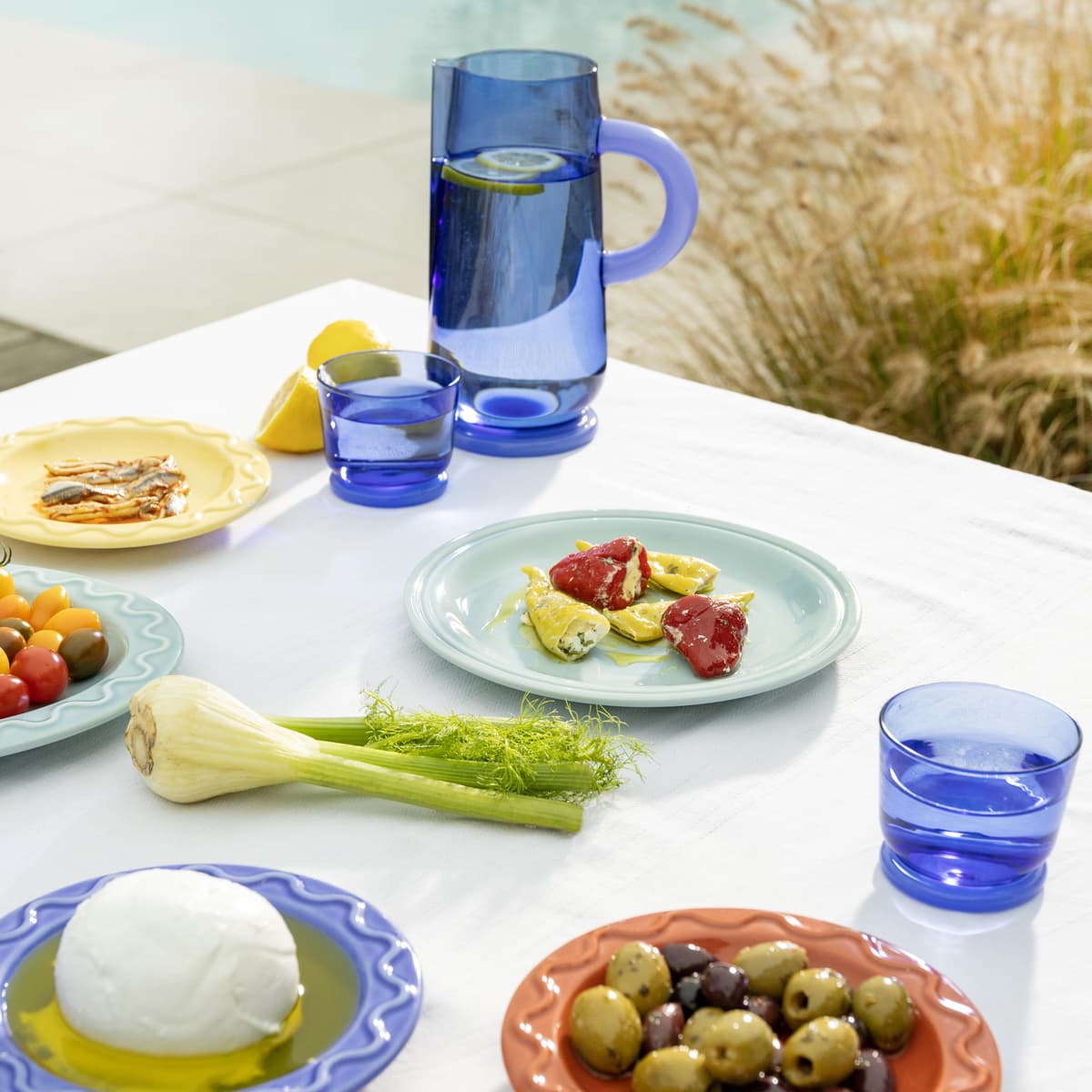 &klevering Dew Glazen Set Van 2 Blue thumbnail 3