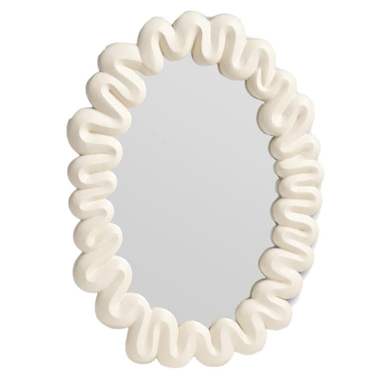 &klevering Dribble Spiegel 41,5x29,5 Wit