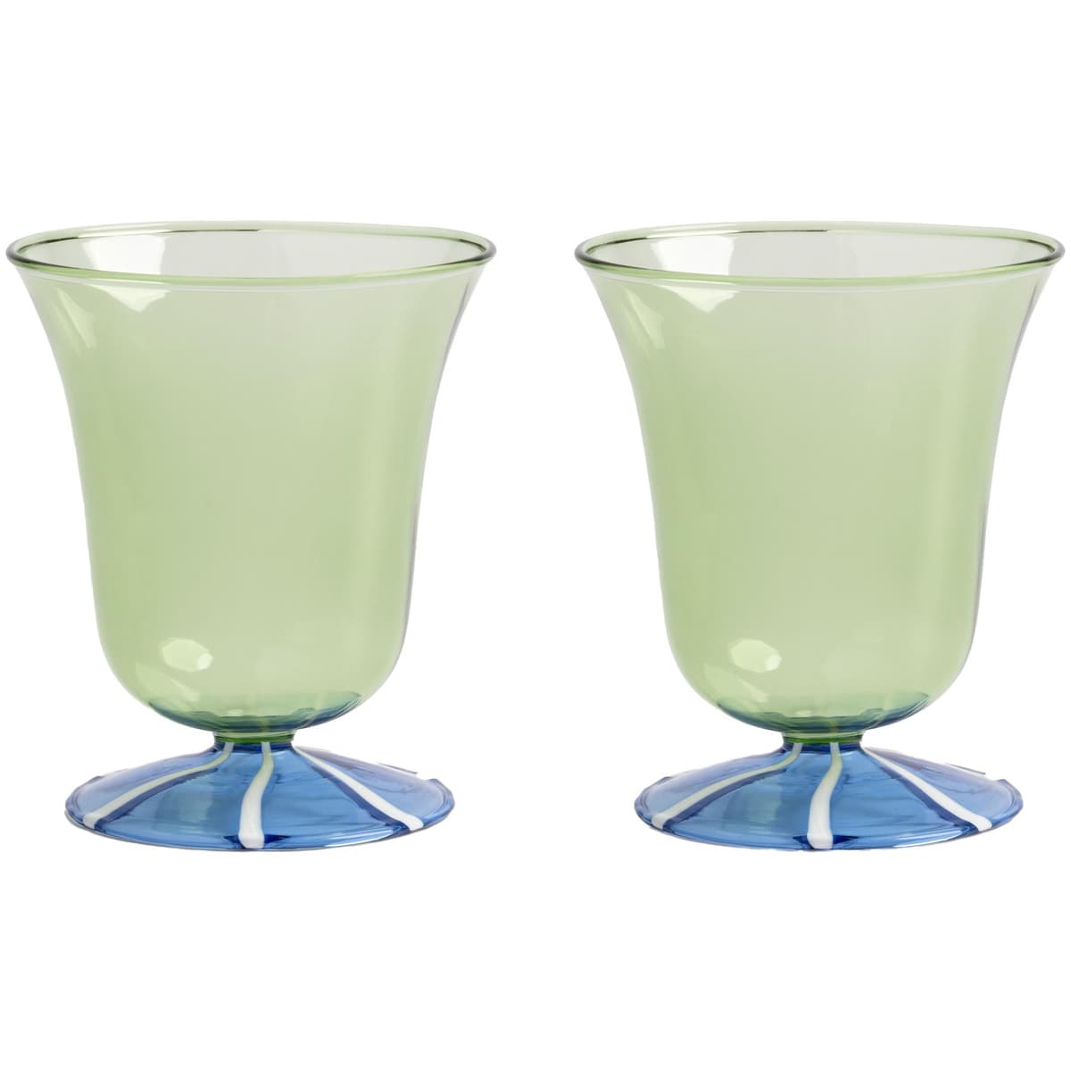 &klevering Eve Glazen Set Van 2 Groen