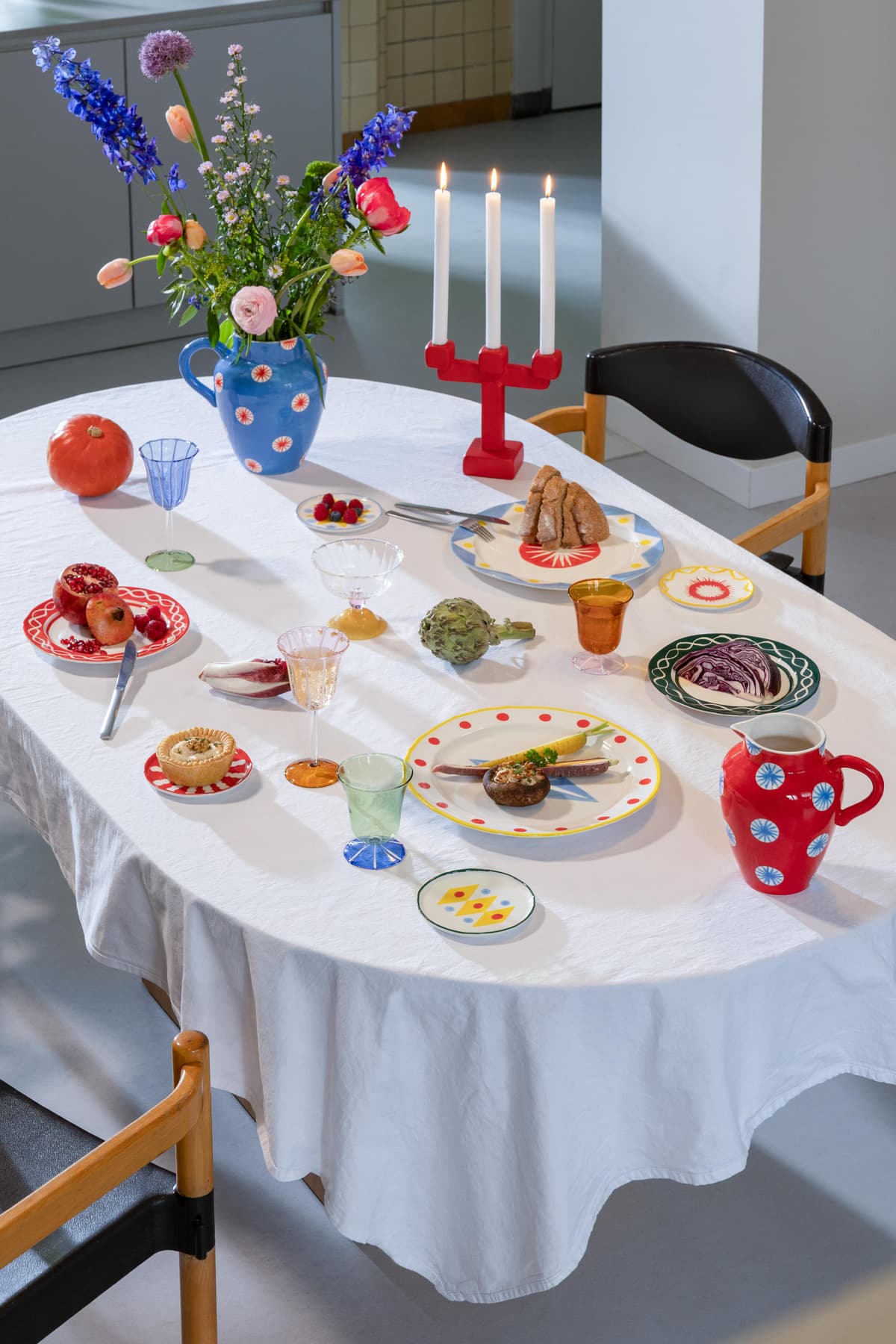 &klevering Festivo Karaf 3L Blauw thumbnail 3