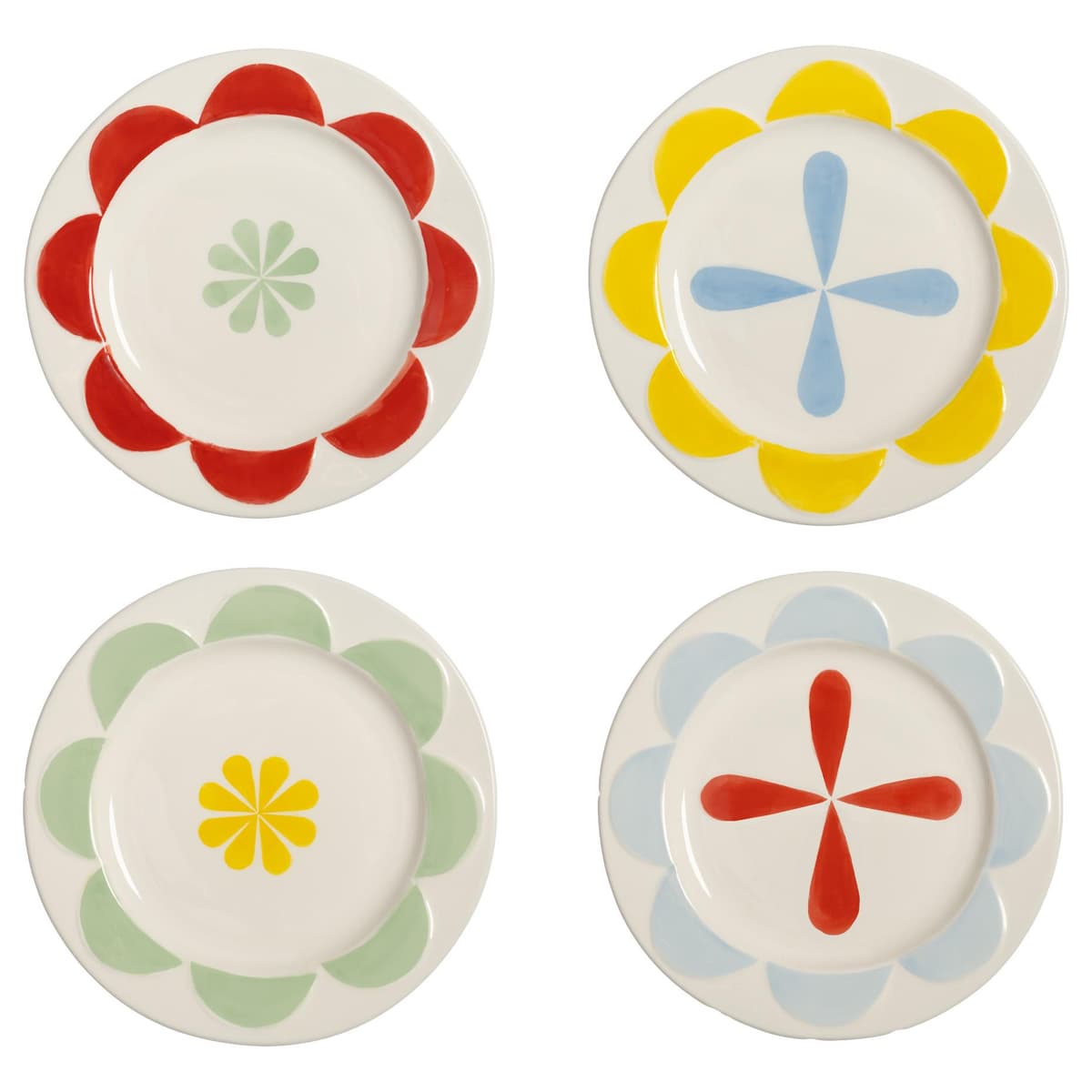 &klevering Folk OntbijtbordØ17,5 Set Van 4