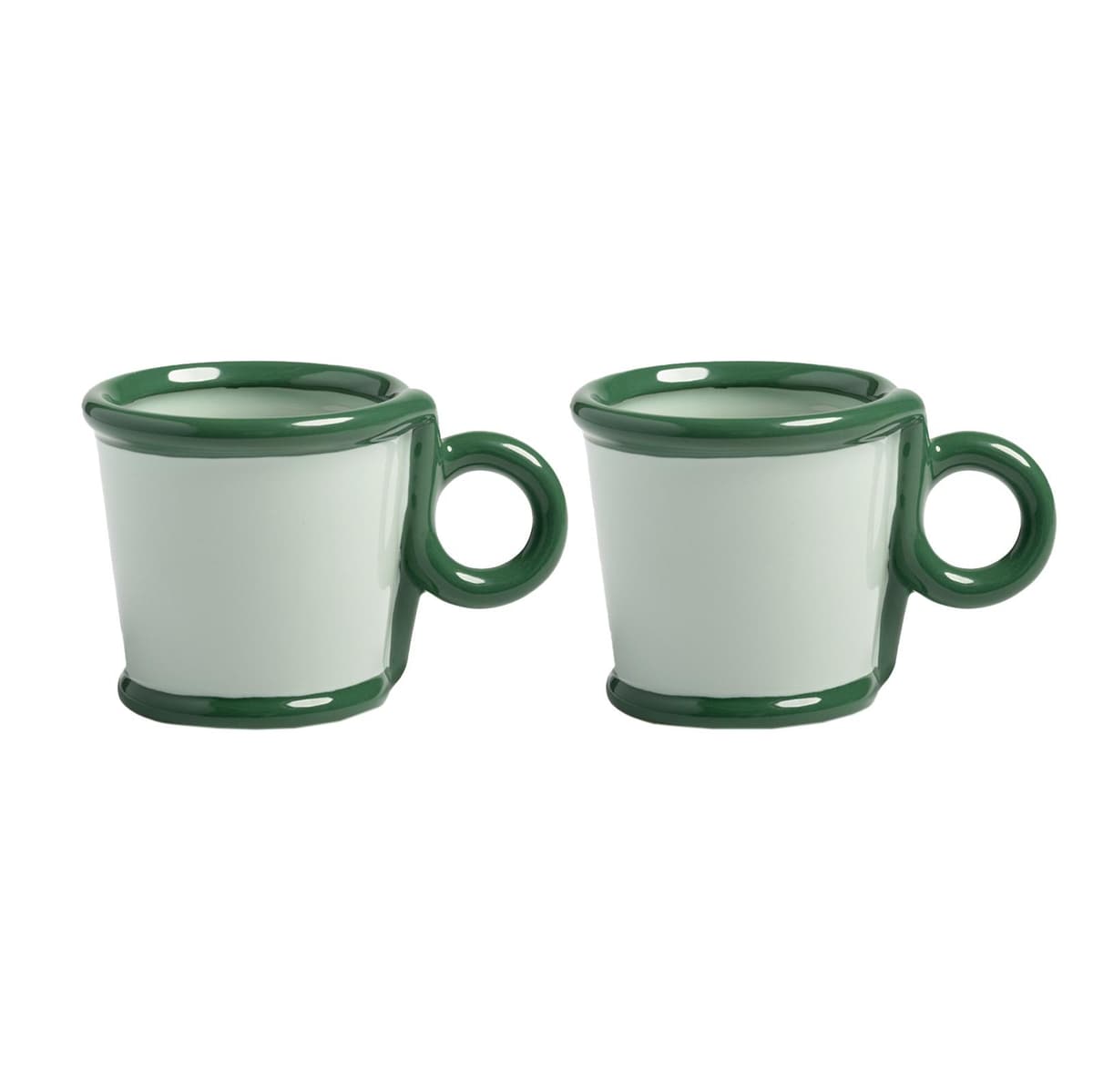 &klevering Loop Espresso Mok Set Van 2 Groen