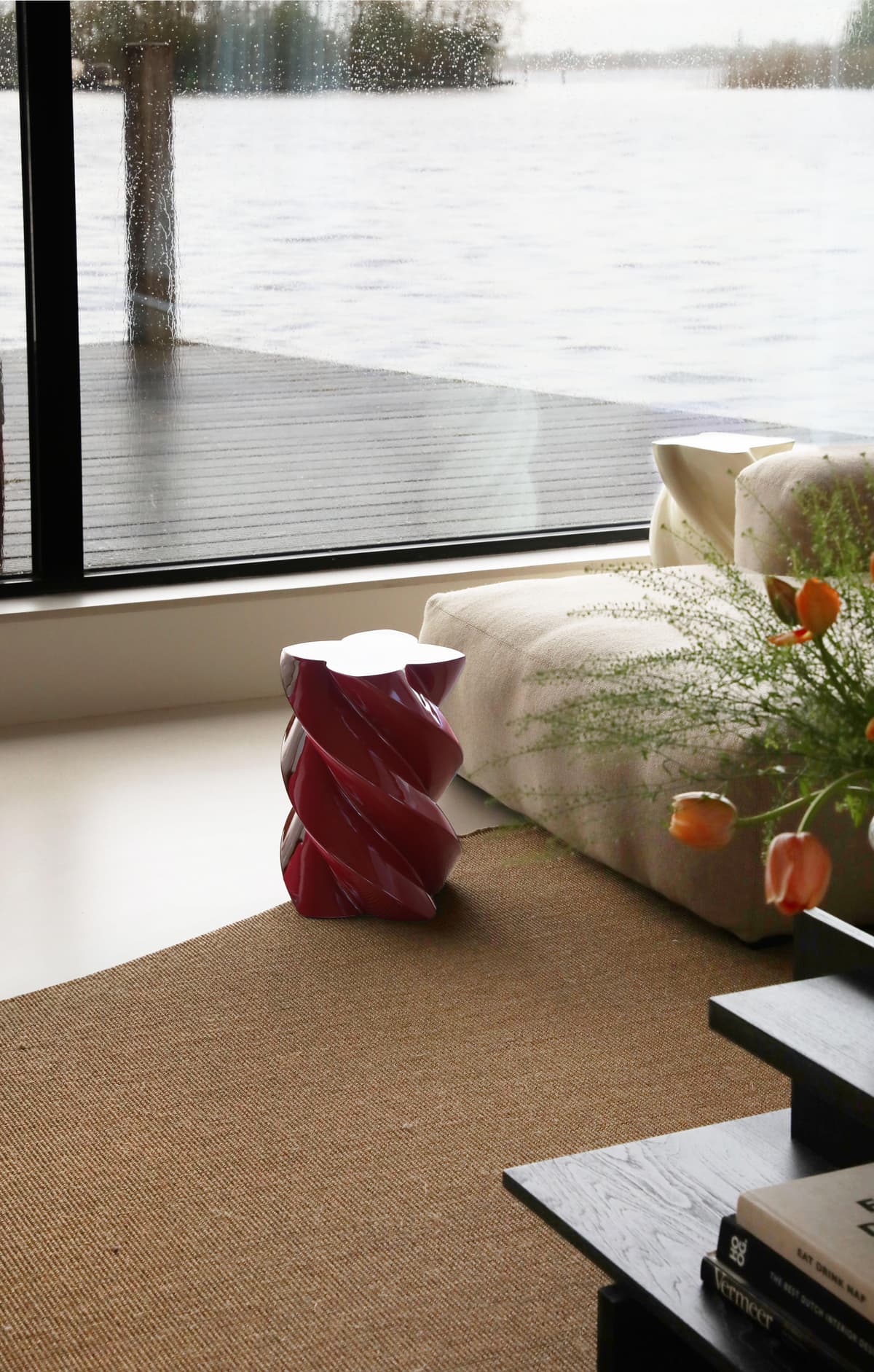 &klevering Marshmallow BijzettafelØ29x39,5 Burgundy thumbnail 4