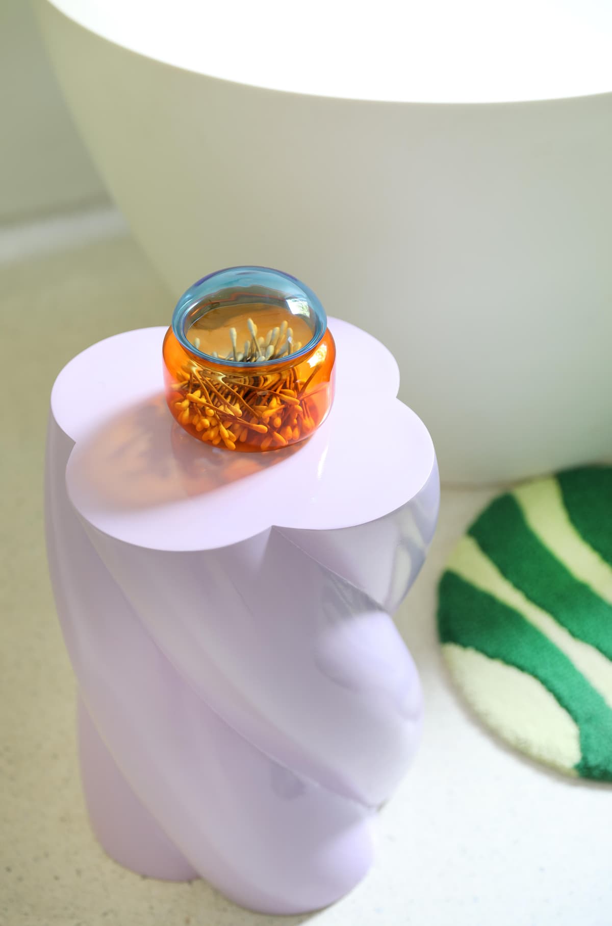 &klevering Marshmallow BijzettafelØ30x40 Lila thumbnail 2