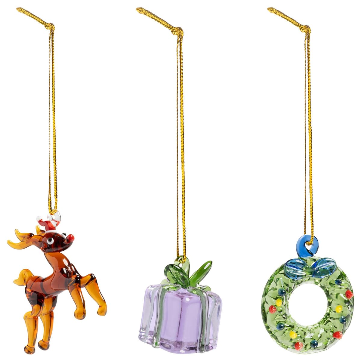 &klevering Merry Roodtbal Ornament Set Van 3 #1