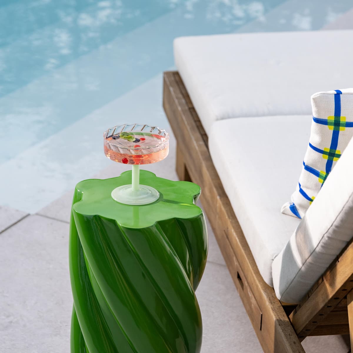 &klevering Twirl Coupe Glazen Set Van 2 Pink thumbnail 3