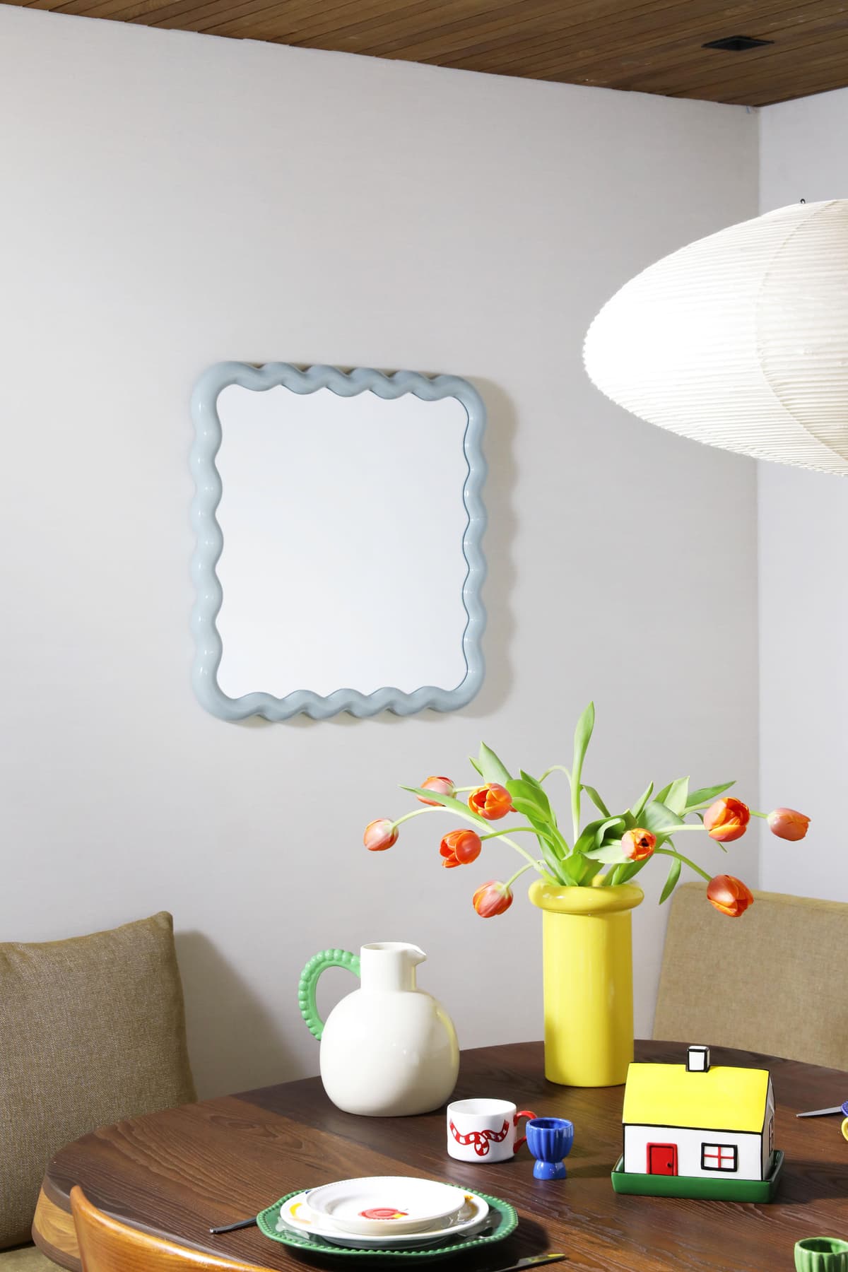 &klevering Zigzag Spiegel 59x59 Mist thumbnail 2