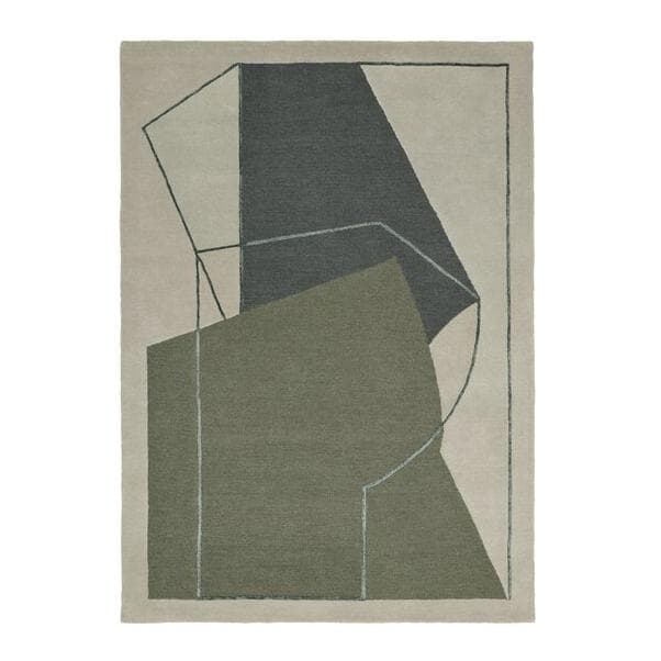 Linie Design Furbo Vloerkleed 140x200 Moss