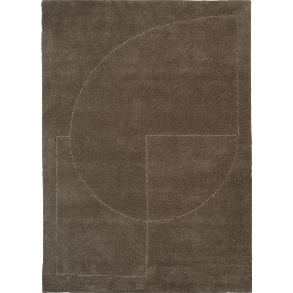 Linie Design Lineal Poem Vloerkleed 170x240 Moss