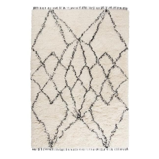 Linie Design Ruffle Vloerkleed 170x240 Black