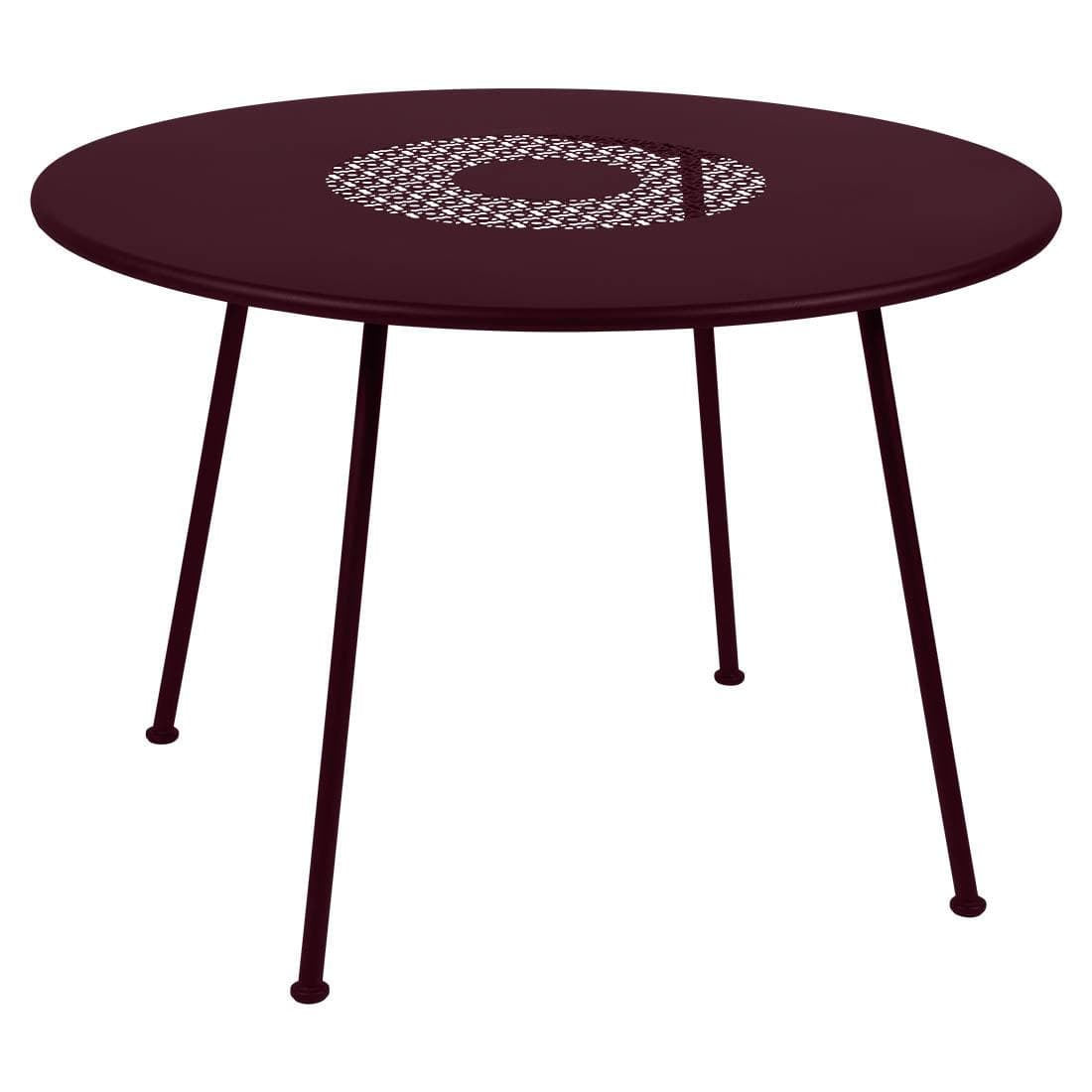 Fermob Lorette TuintafelØ 110cm Black Cherry