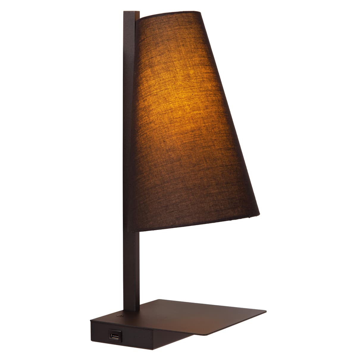 Lucide Gregory Wandlamp Met USB Zwart