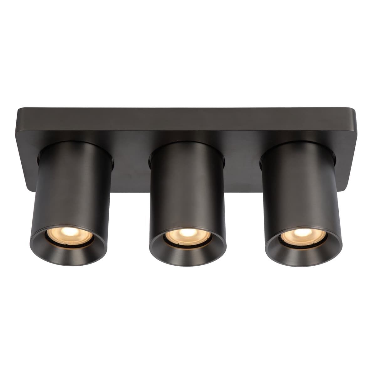 Lucide Nigel 3 Spot LED Zwart Staal