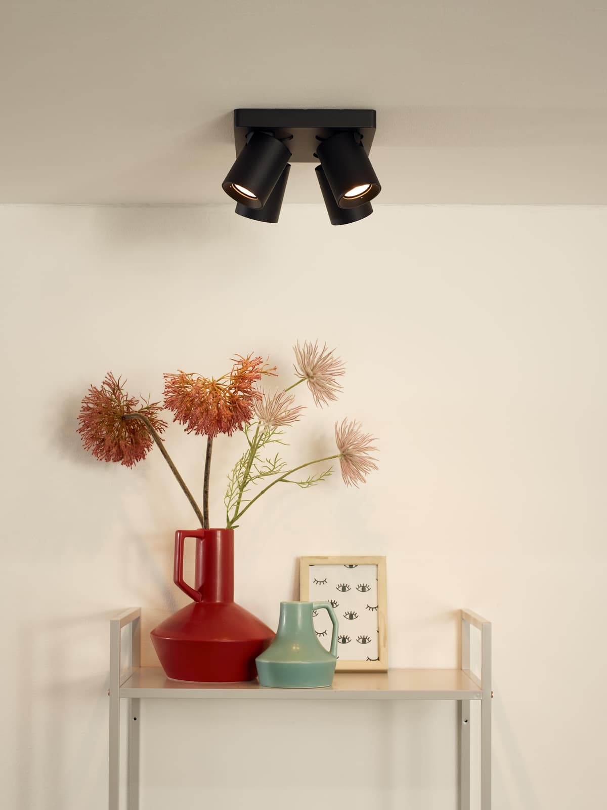 Lucide Nigel 4 Spot LED Zwart thumbnail 4