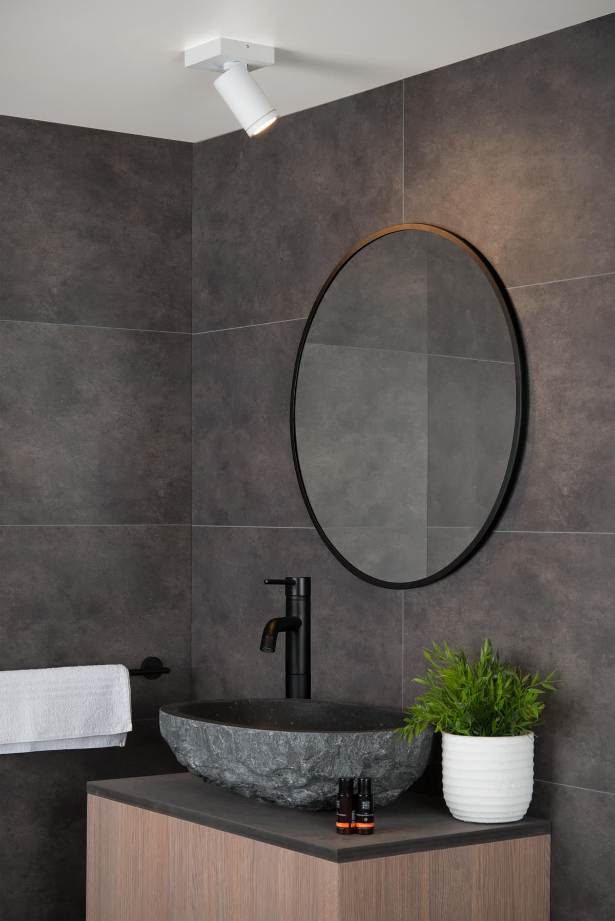 Lucide Taylor 1 Spot Badkamer IP44 Wit thumbnail 3