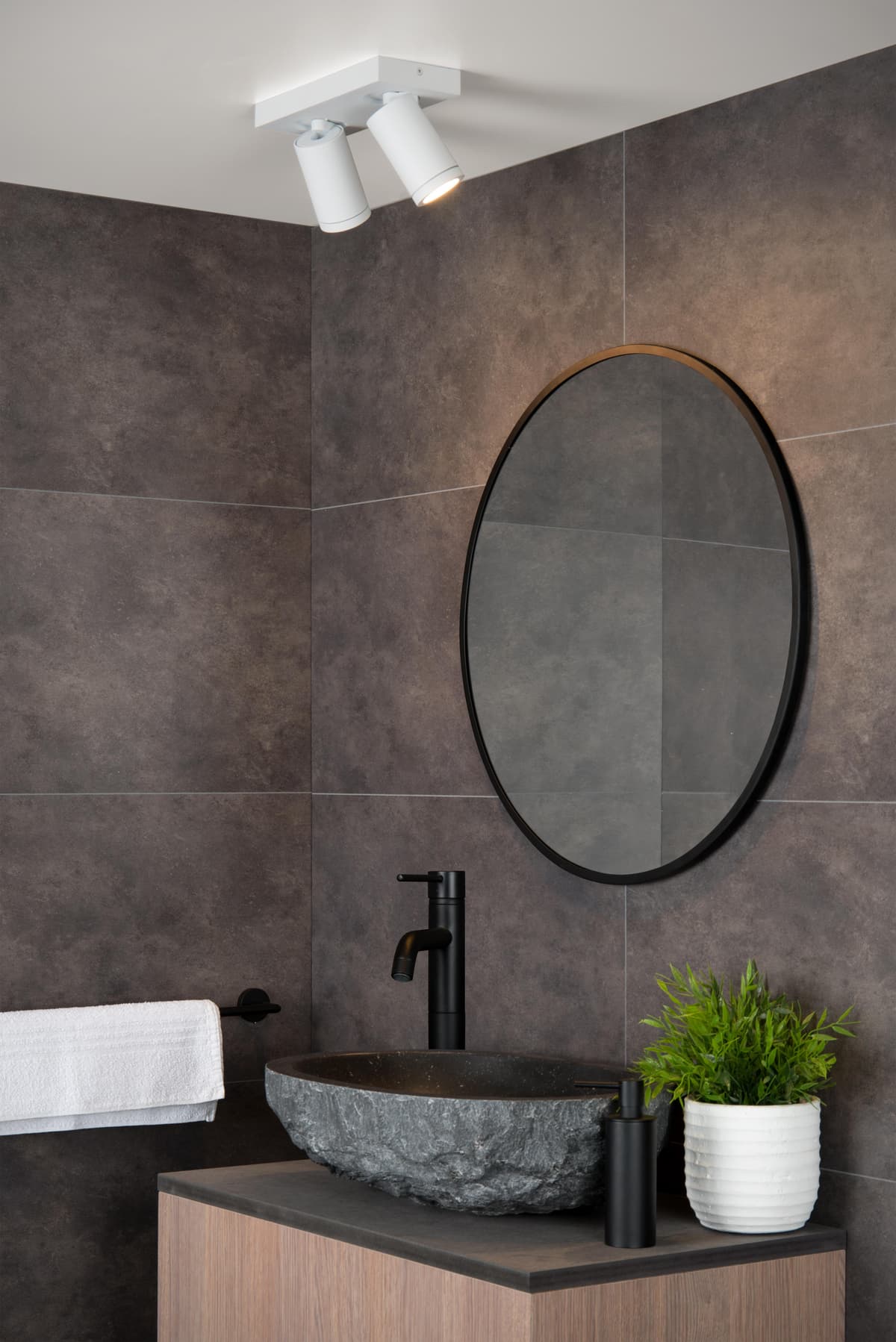 Lucide Taylor 2 Spot Badkamer IP44 Wit thumbnail 2