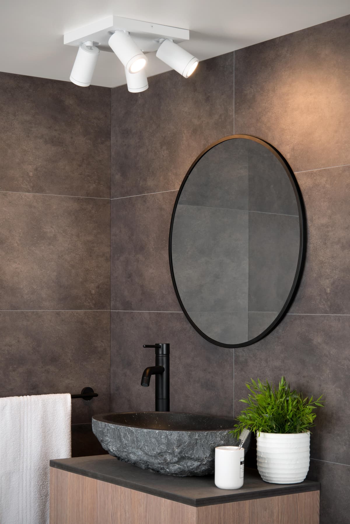 Lucide Taylor 4 Spot Badkamer IP44 Wit thumbnail 2