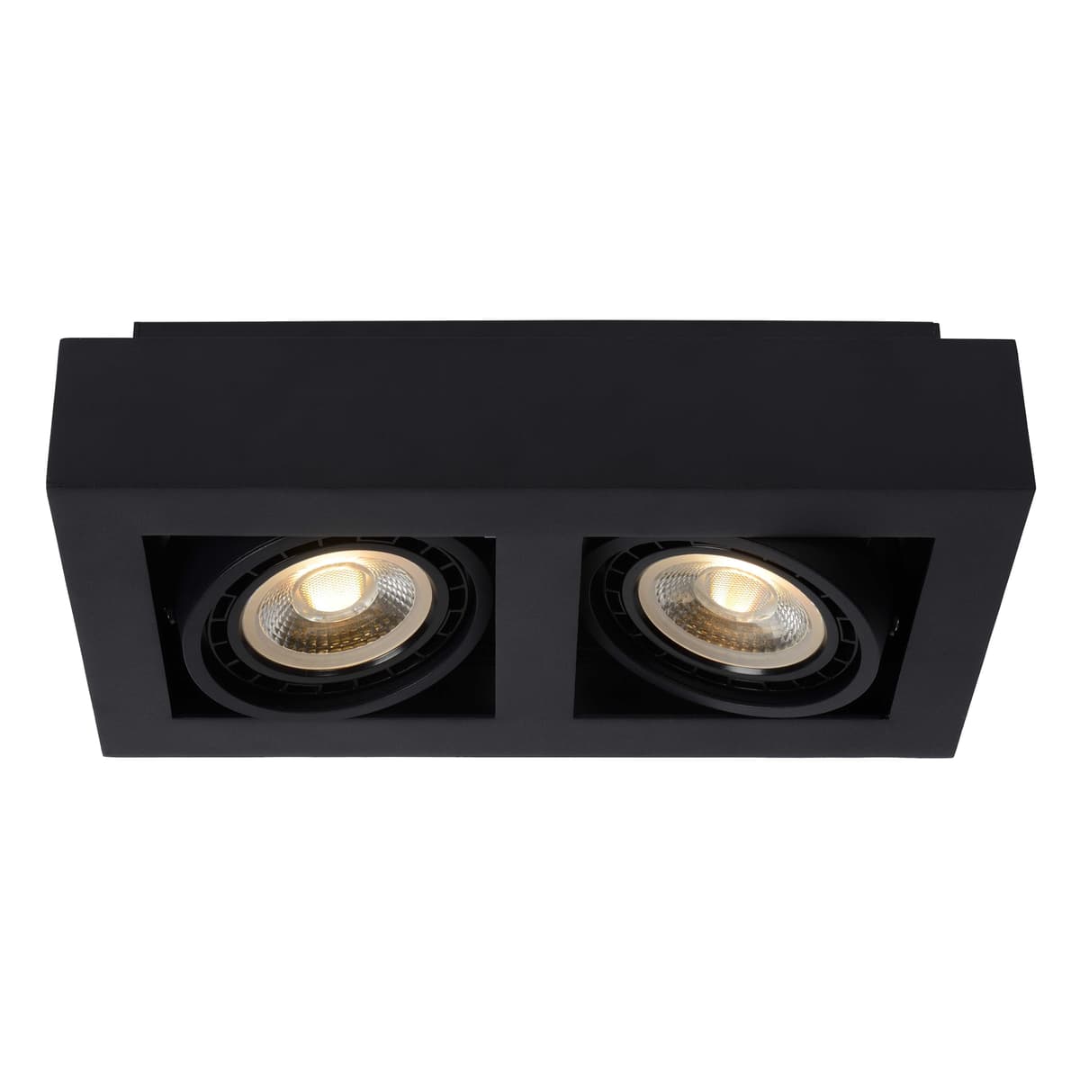 Lucide Zefix 2 Spot LED Dim To Warm Zwart