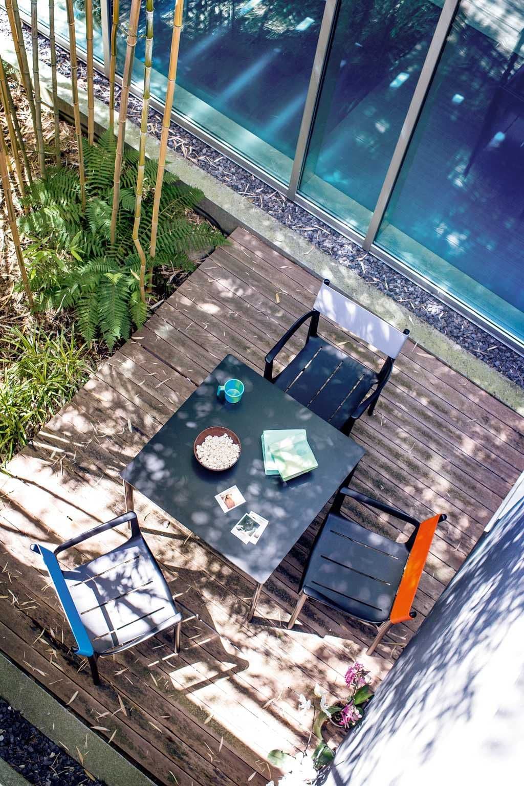 Magis Striped Tavolo Tuintafel Rechthoek 159x79 Wit thumbnail 2