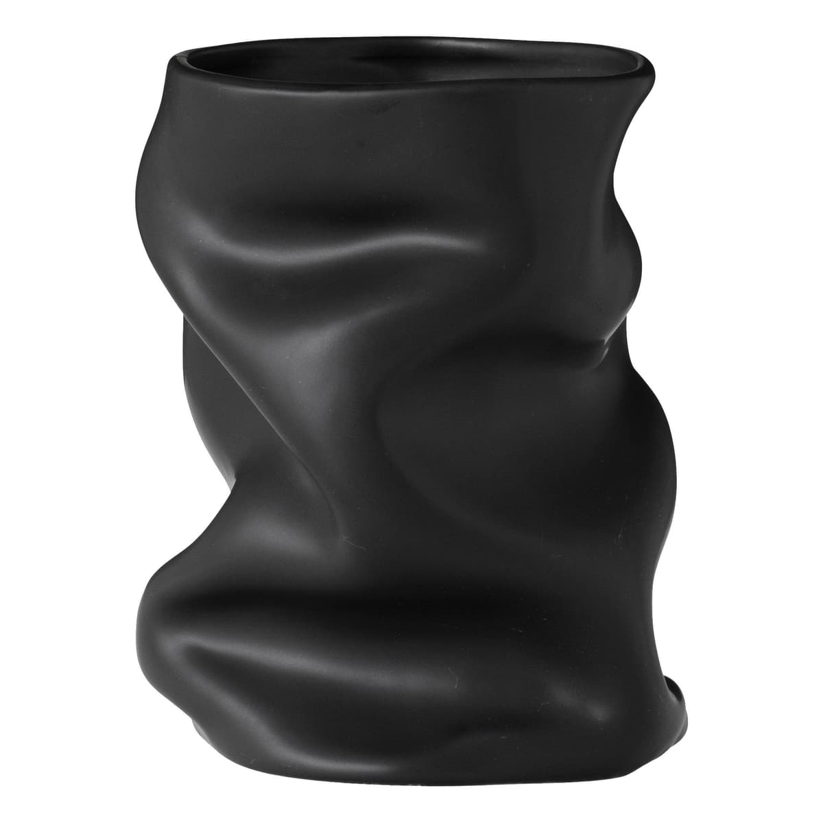 Audo Copenhagen Collapse Vaas Small Zwart