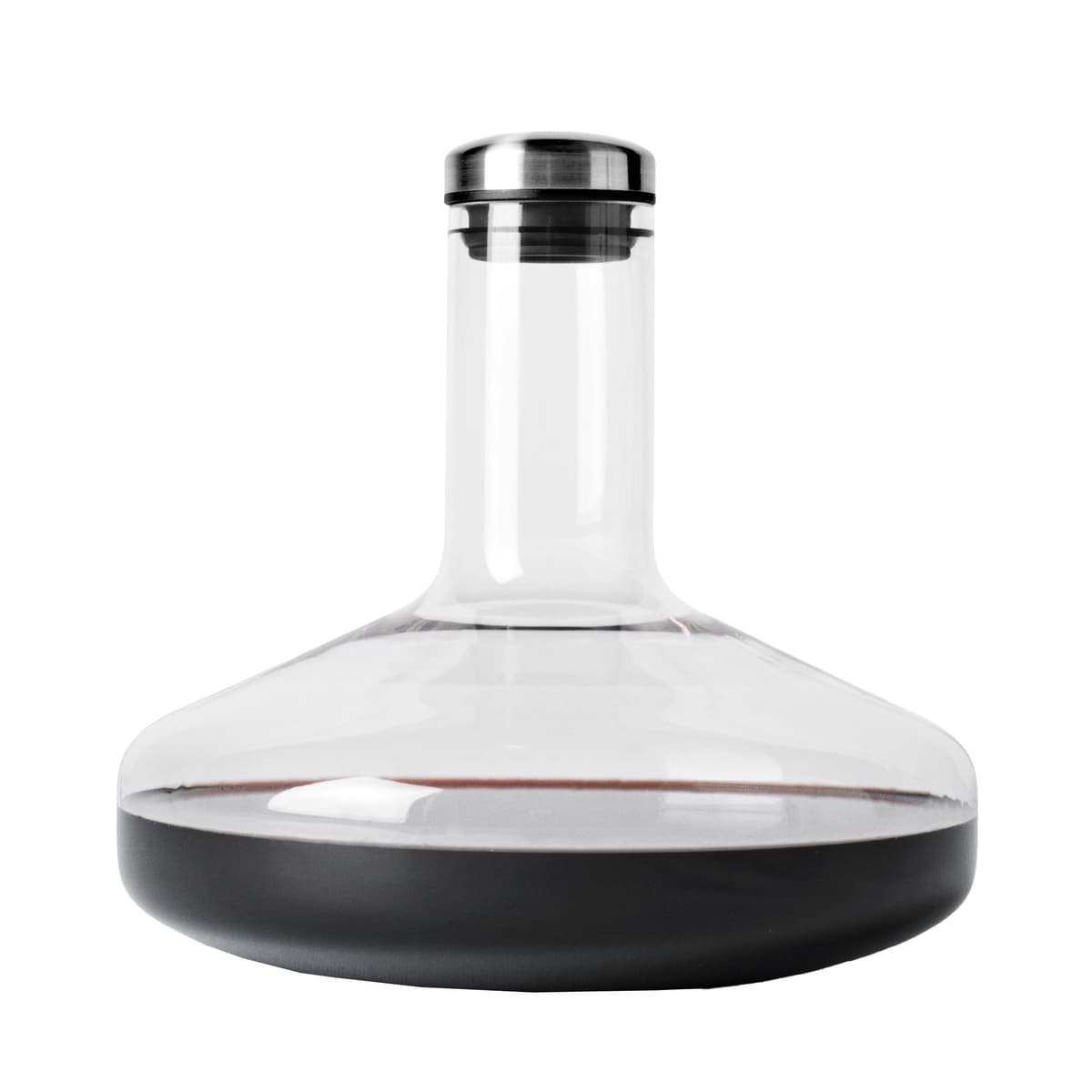 Audo Copenhagen Wine Breather Deluxe Decanteerkaraf Transparant/staal