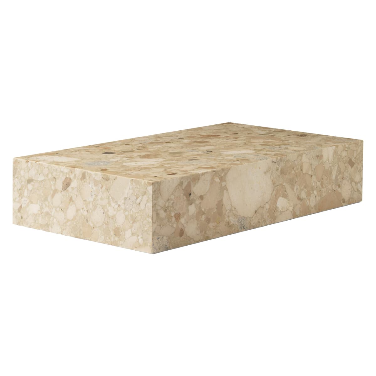 Audo Copenhagen Plinth Grand Salontafel 137x76 Kunis Breccia Marmer
