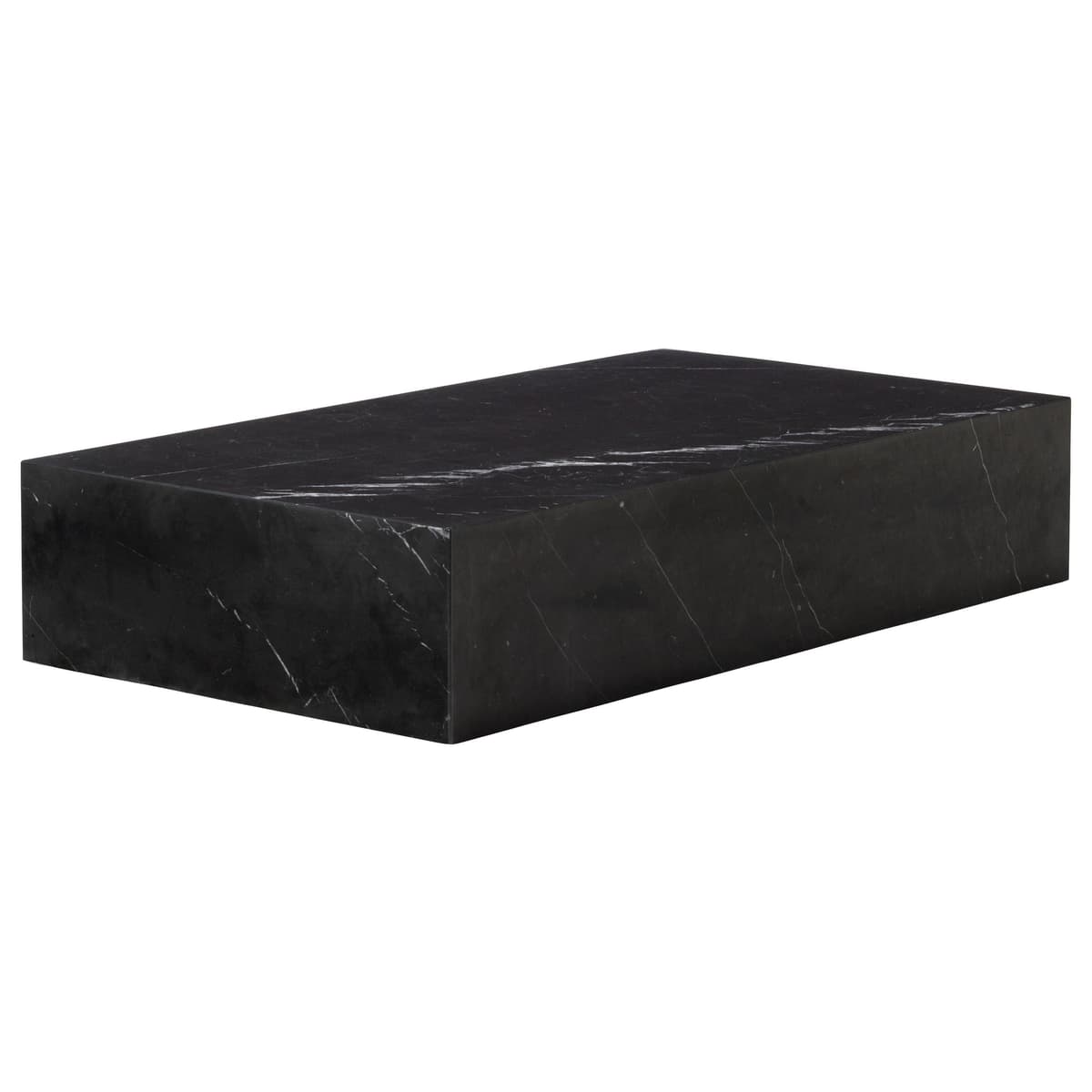 Audo Copenhagen Plinth Grand Salontafel 137x76 Marquina Marmer Zwart