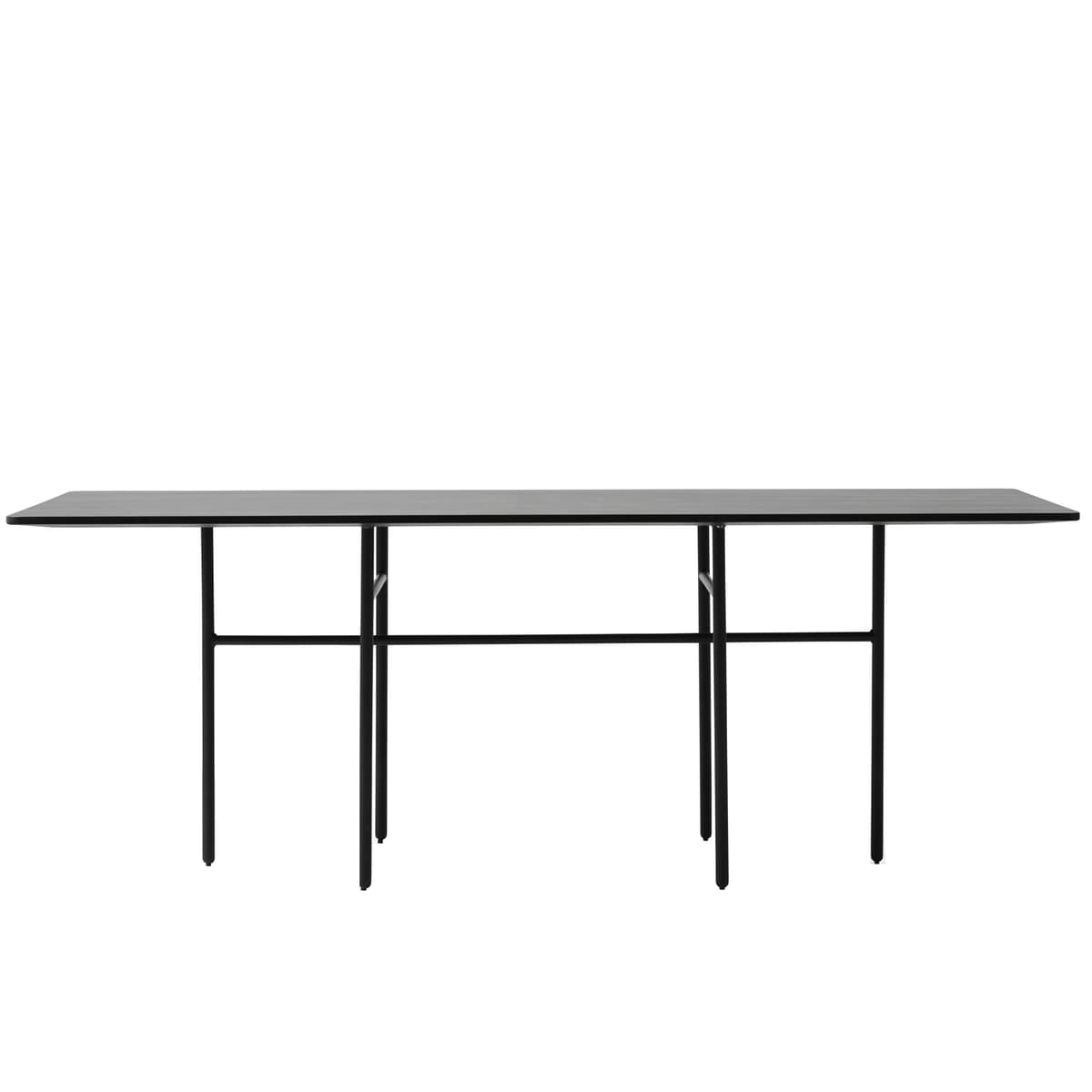 Audo Copenhagen Snaregade Rectangular Tafel 200x90 Zwart Eiken