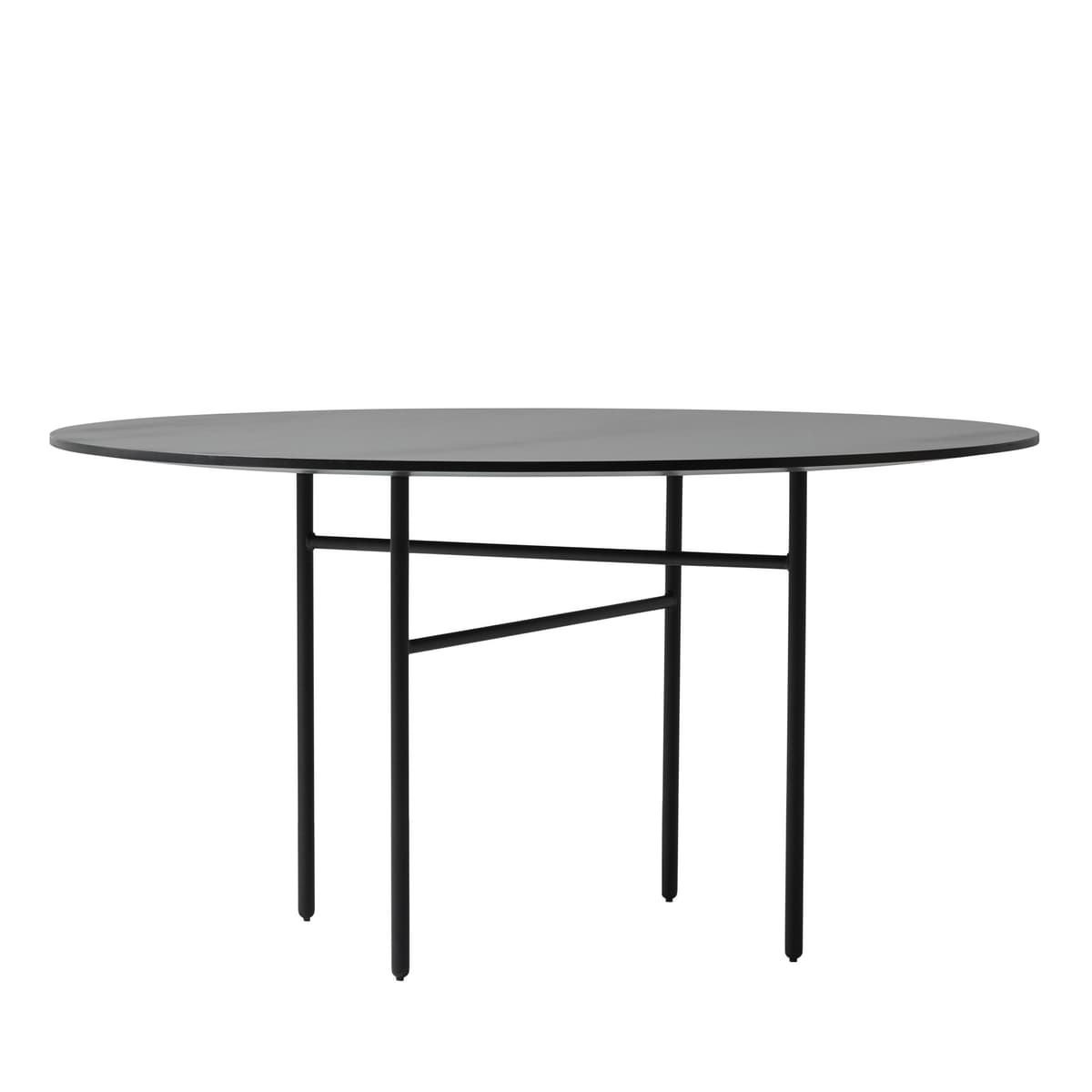 Audo Copenhagen Snaregade Round TafelØ120 Zwart Eiken