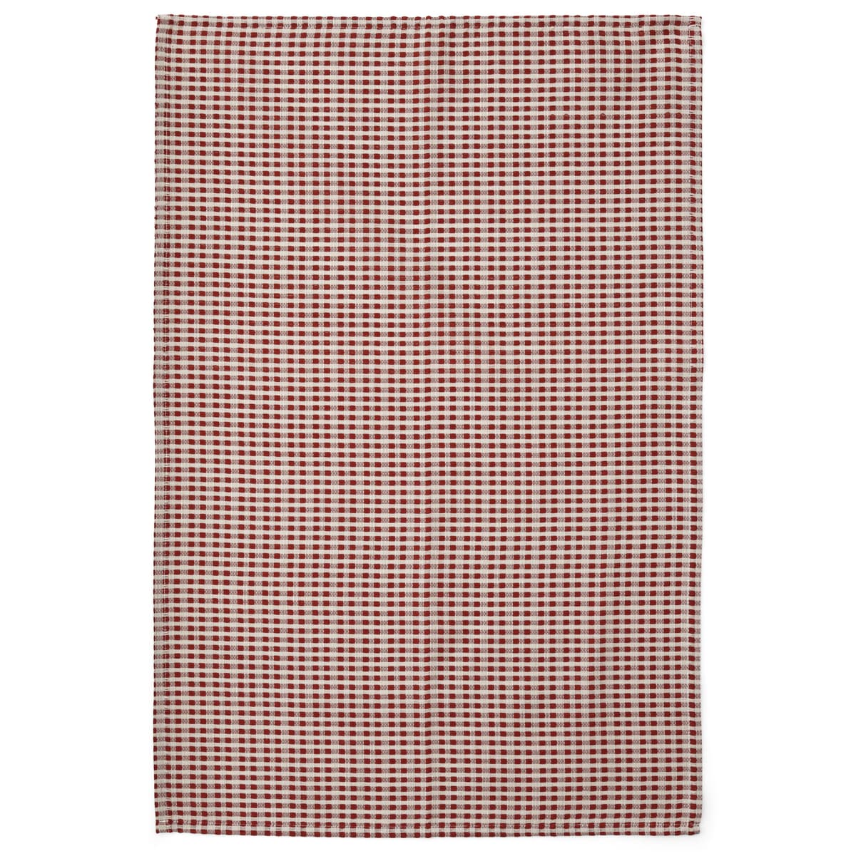 Audo Copenhagen Troides Theedoek Set Van 2 Burnt Sienna/wit