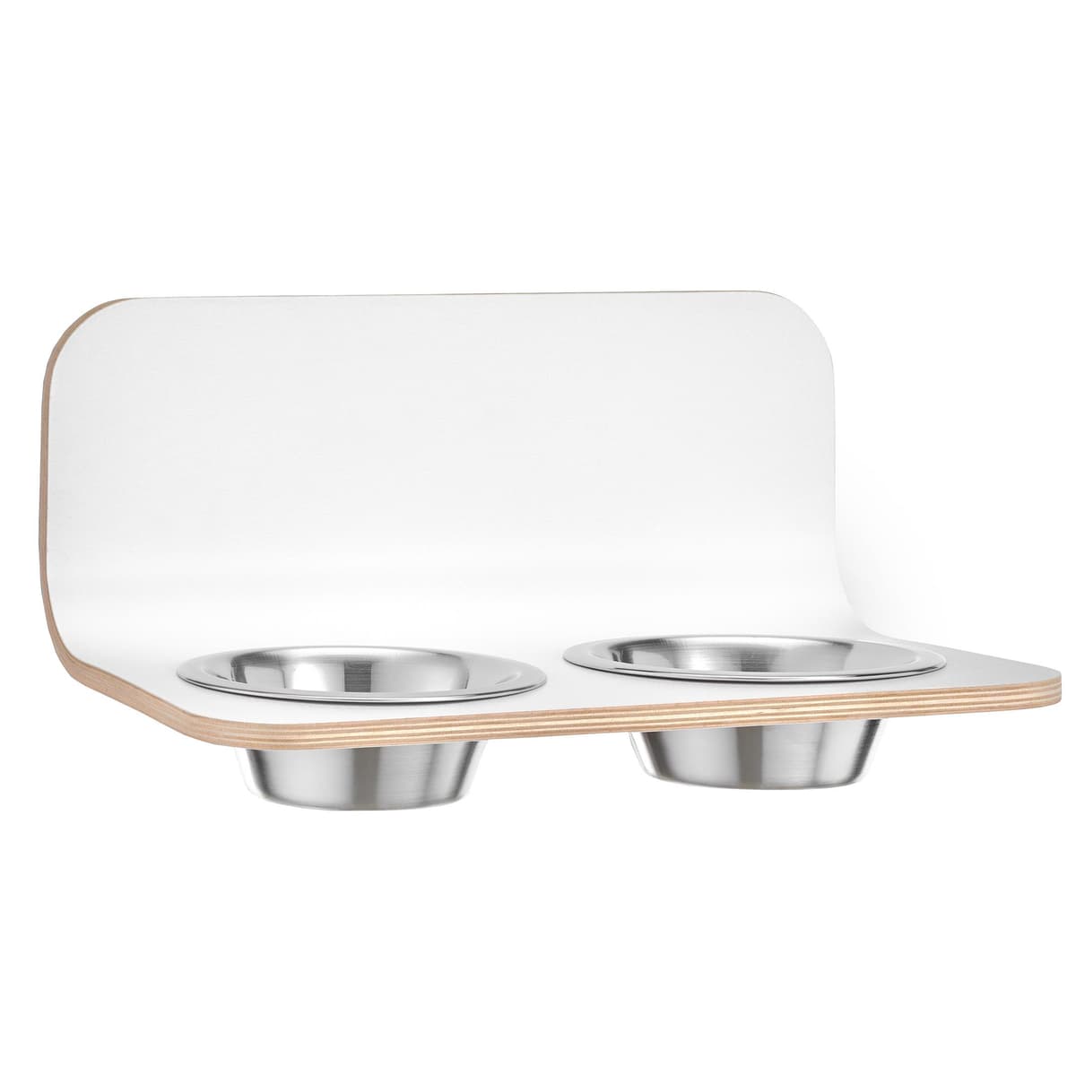 MiaCara Arco Kattenvoerbak Wand Wit