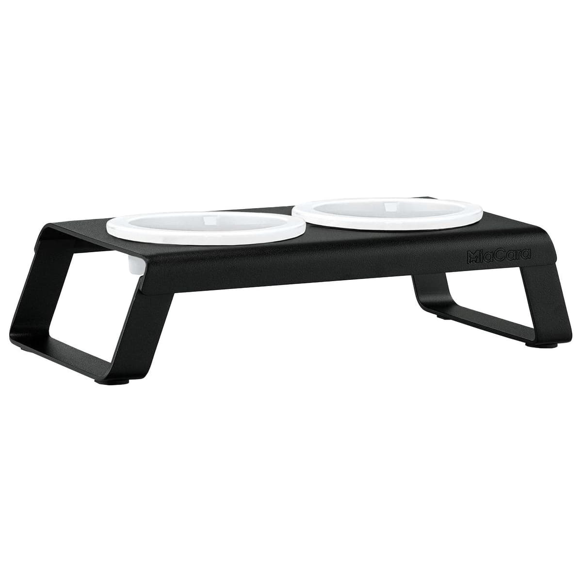 MiaCara Desco Kattenvoerbak Porselein Zwart