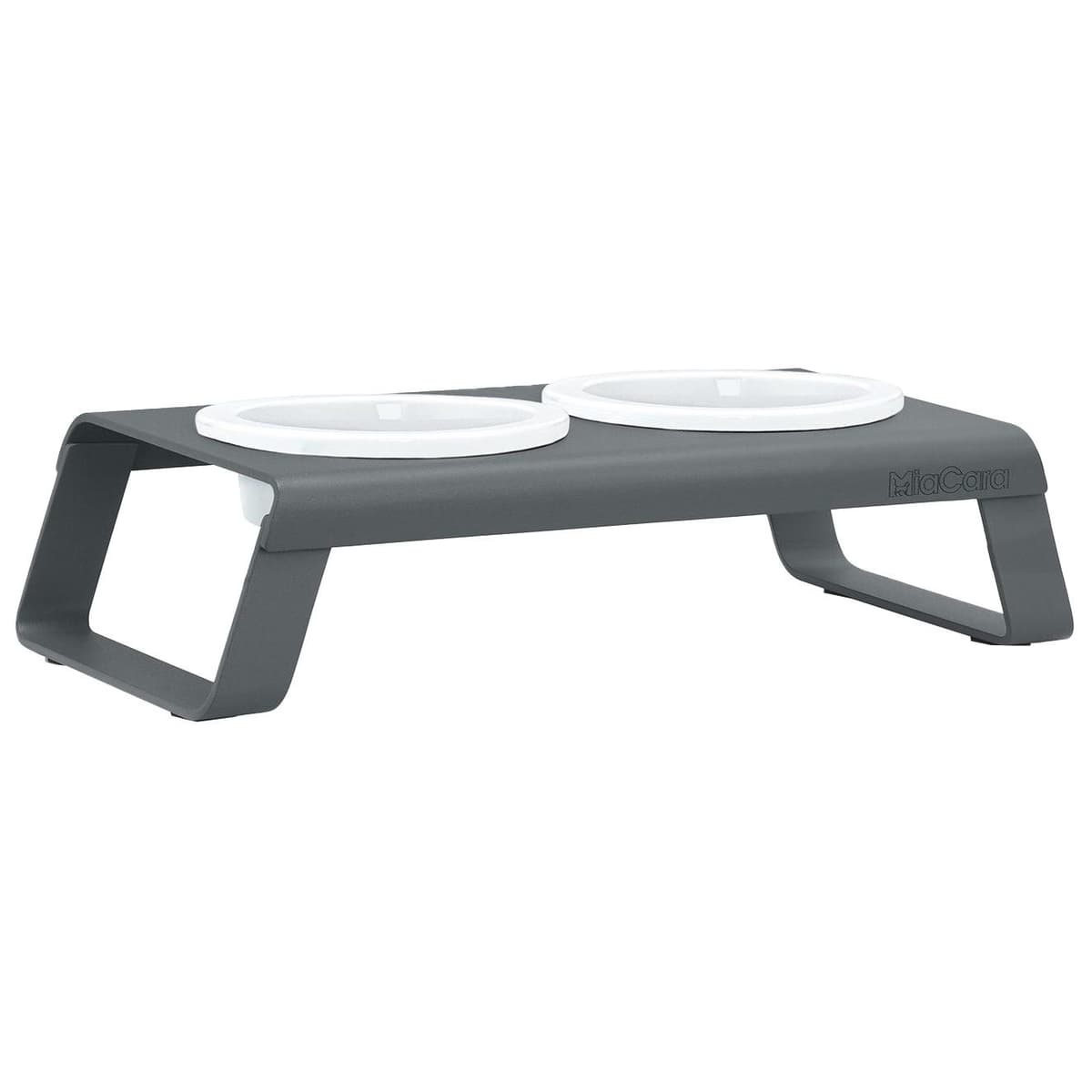 MiaCara Desco Kattenvoerbak Porselein Grijs